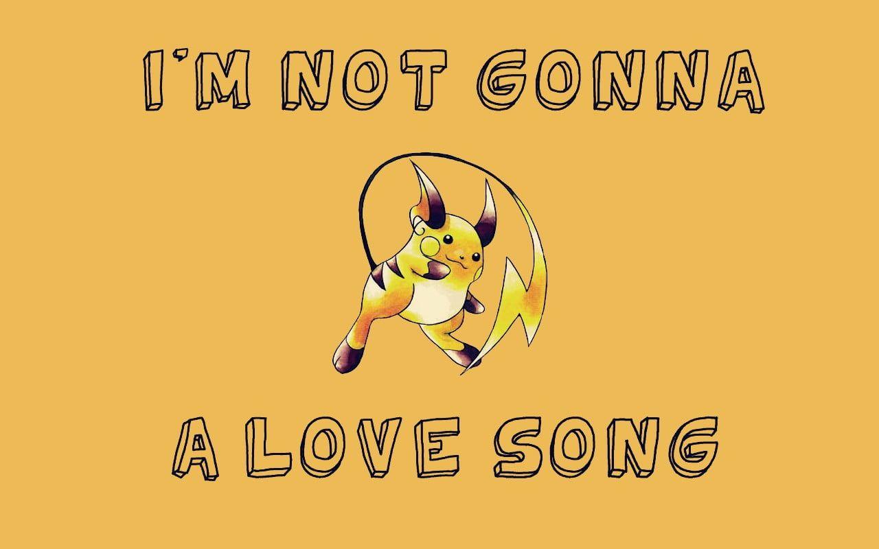 1280x800 Raichu Pokemon clip art with text overlay, Raichu, Pokémon, humor