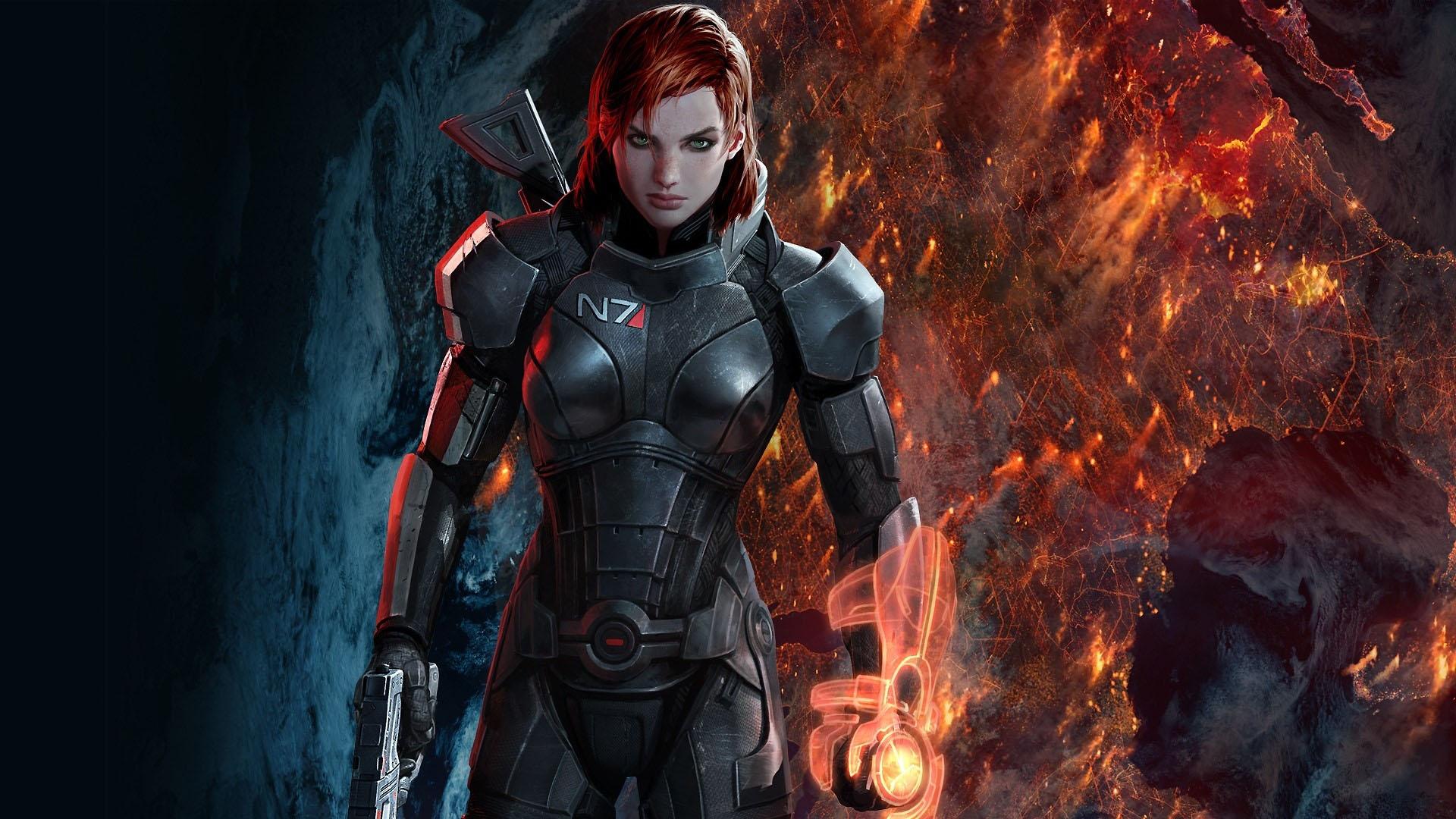 1920x1080 3D game female fighter character 3