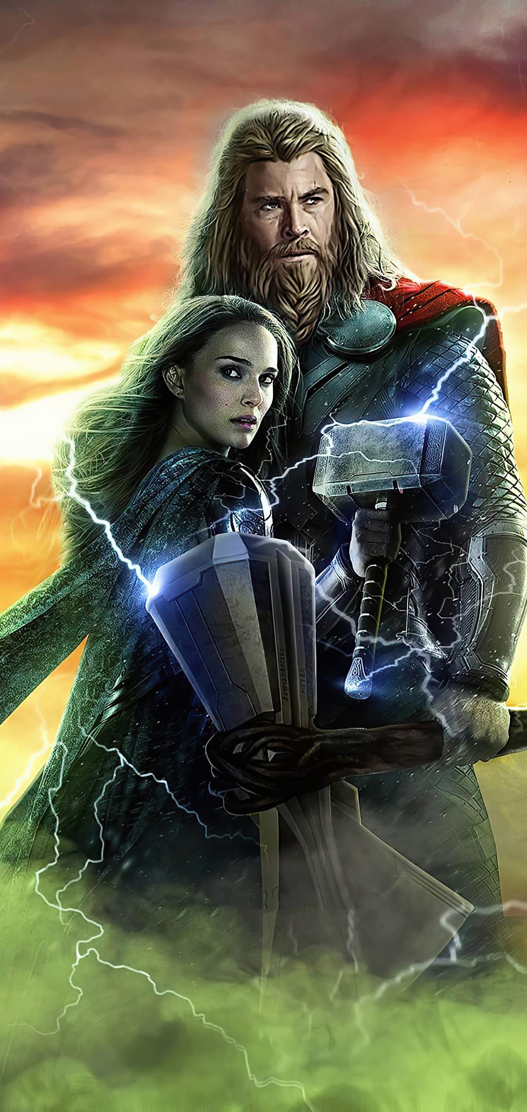 1080x2280 Thor Love and Thunder 4k Wallpaper Best Thor Love and Thunder 4K Background Download [ 35 + HD ]