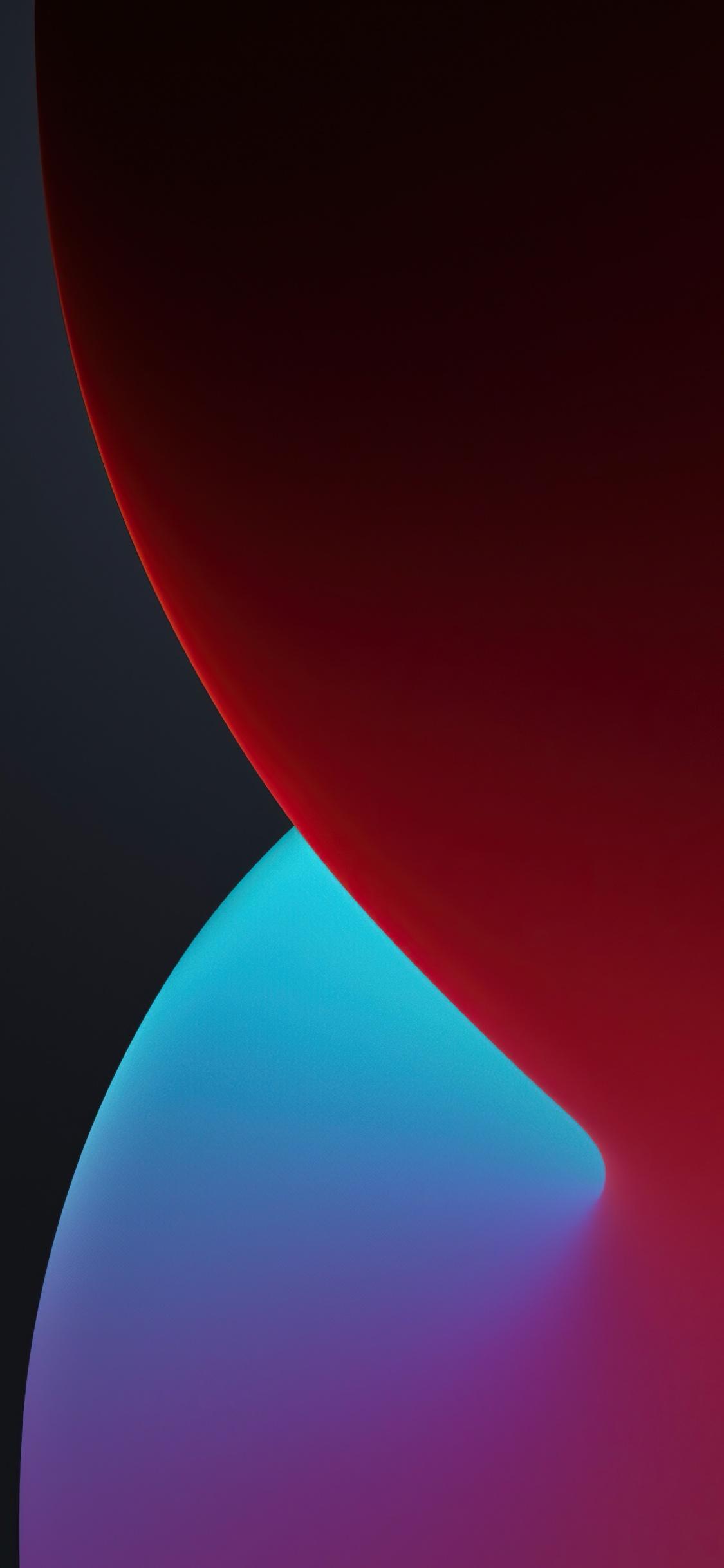 1125x2436 iOS 14 Wallpaper 4K, WWDC, iPhone iPadOS, Dark, Red, Stock, Gradients