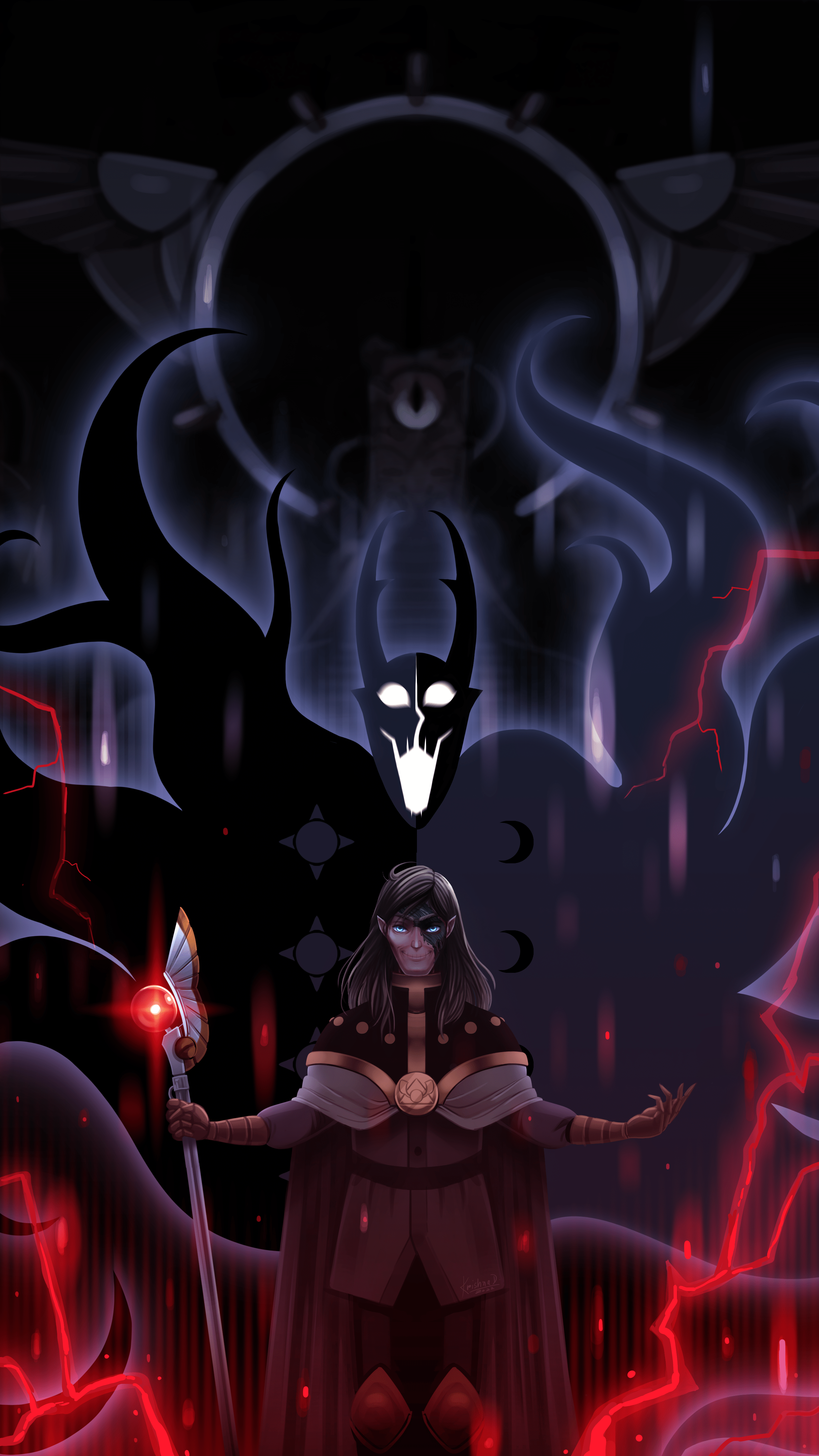 2703x4800 Emperor Belos and the Collector (Wallpaper OC). Hope you guys like how I drew them :)