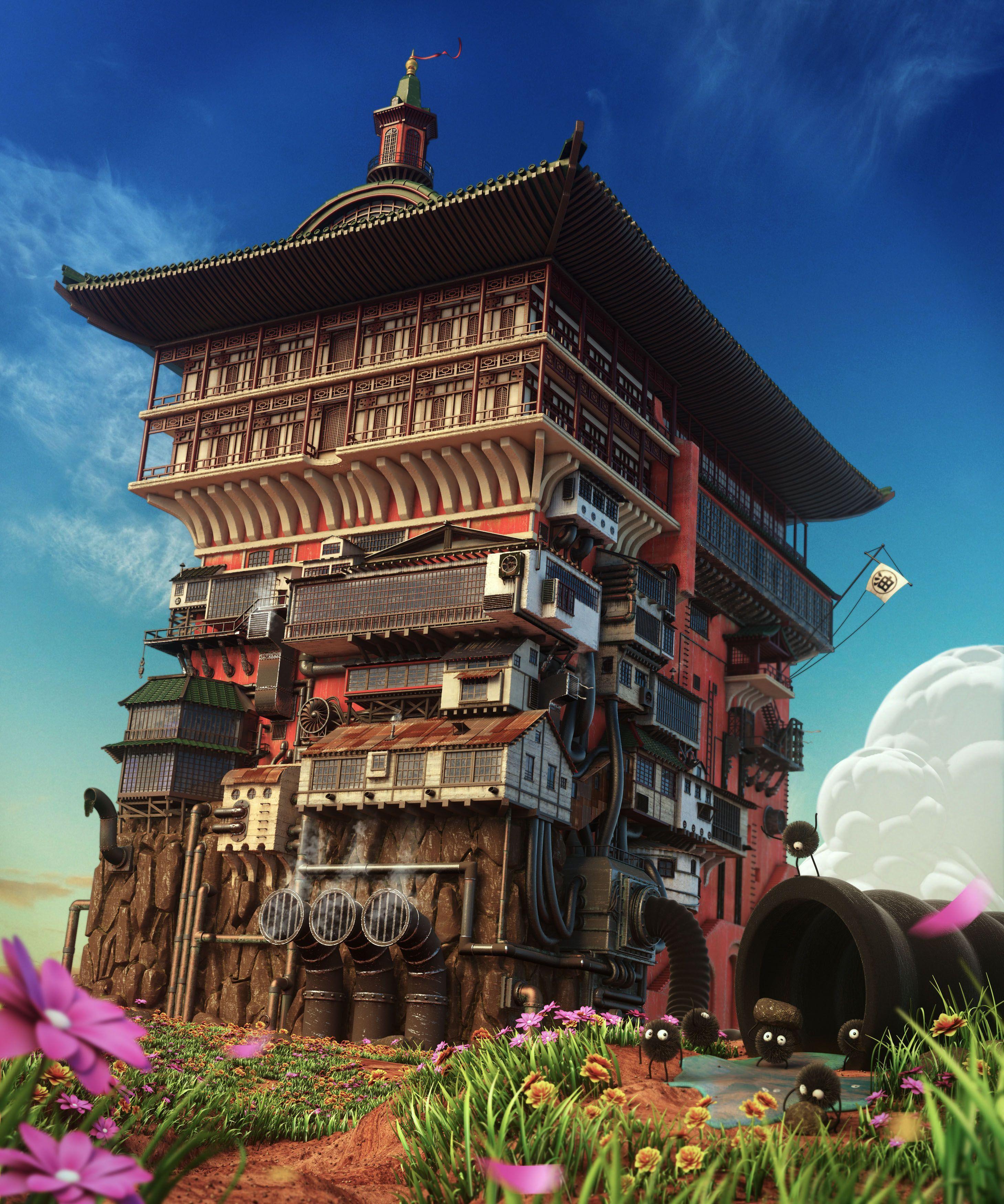 2918x3500 CGTalk MINI Challenge : Goodbye Ghibli Away's