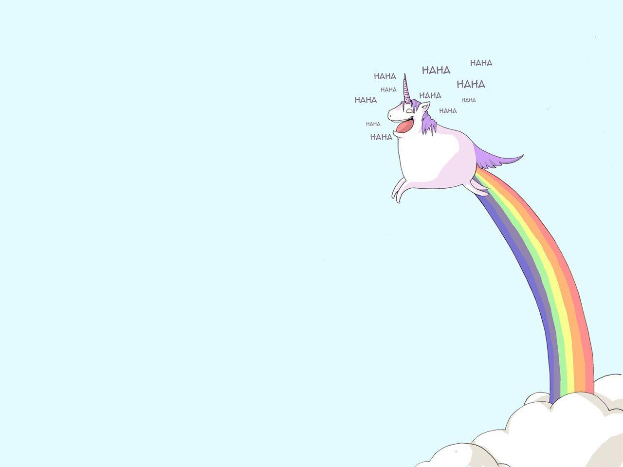 unicorn pooping marshmallows wallpaper