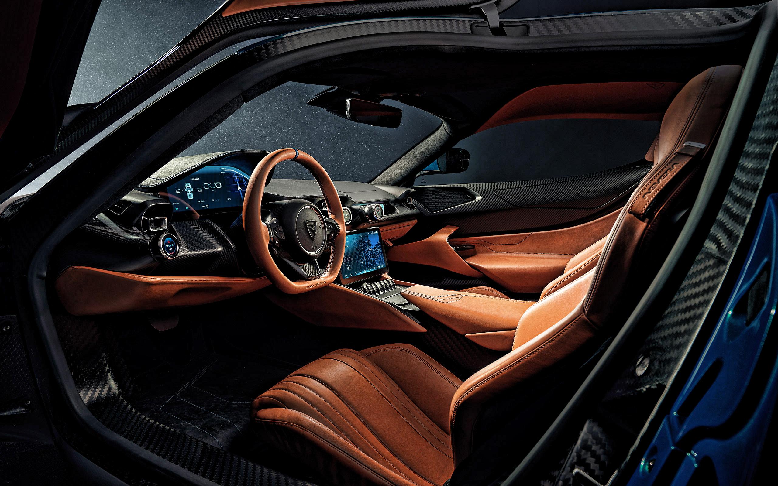 2560x1600 Download wallpaper Rimac Nevera, interior, dashboard, interior view, Nevera interior, supercars, Rimac for desktop with resolution 2560x1600. High Quality HD picture wallpaper
