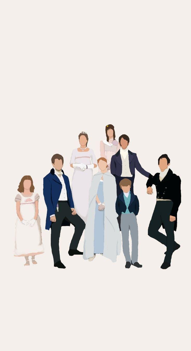 736x1352 Bridgerton Wallpaper Options For An Elegant Phone Background. Character wallpaper, Wallpaper, Book tv