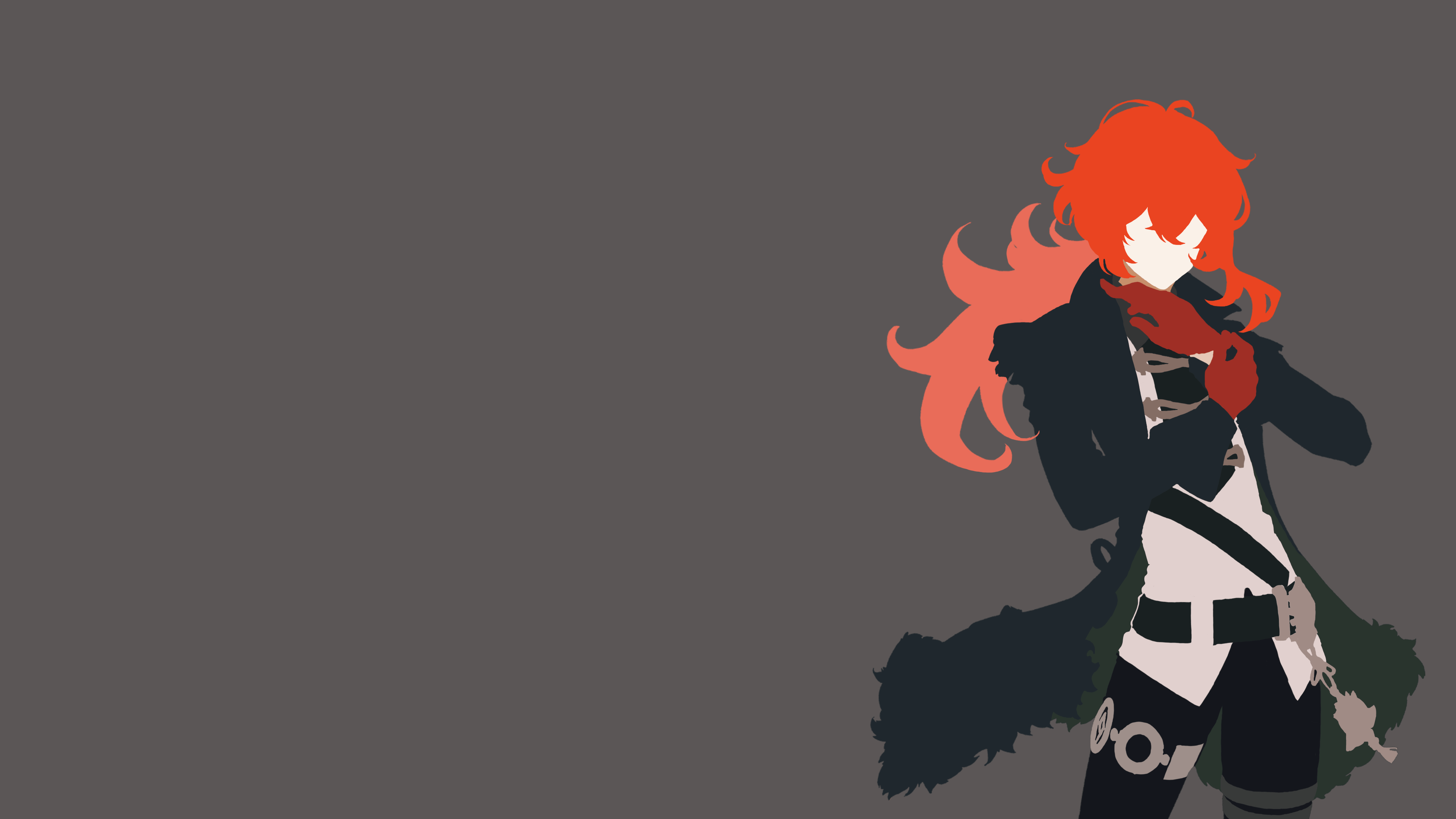3840x2160 Genshin Impact Diluc Minimalistic Wallpaper 4K. Minimalist wallpaper, Wallpaper, Wallpaper pc