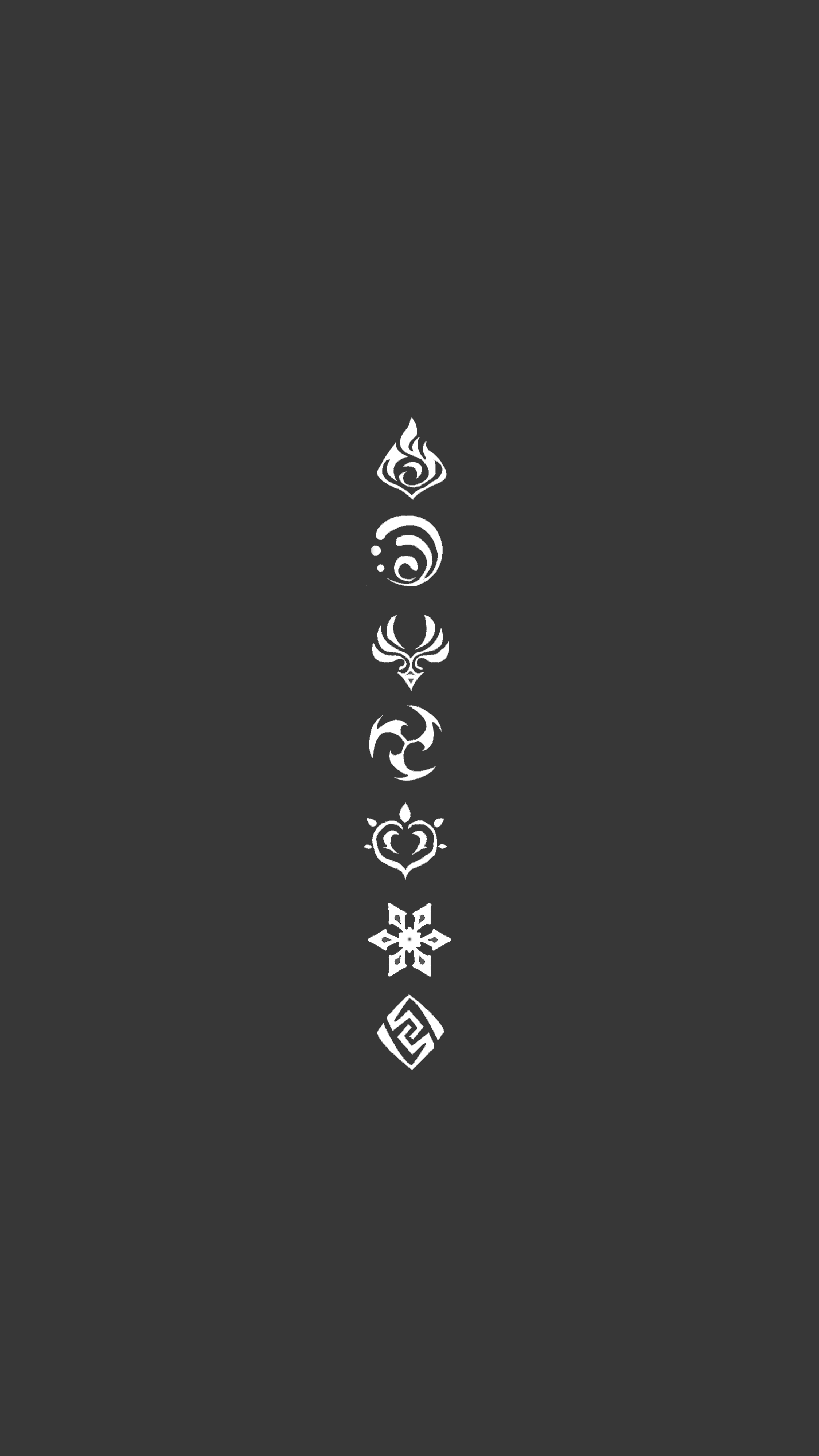 2250x3997 A Minimalist Android Wallpaper : R Genshin_Impact