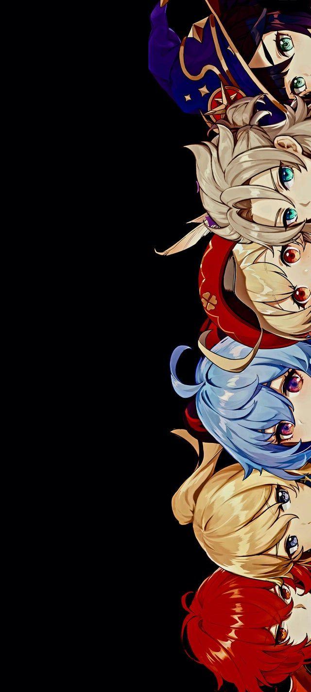 640x1423 Reddit mobile wallpaper I made. (These are my main characters). Anime background, Mobile wallpaper, Cute wallpaper