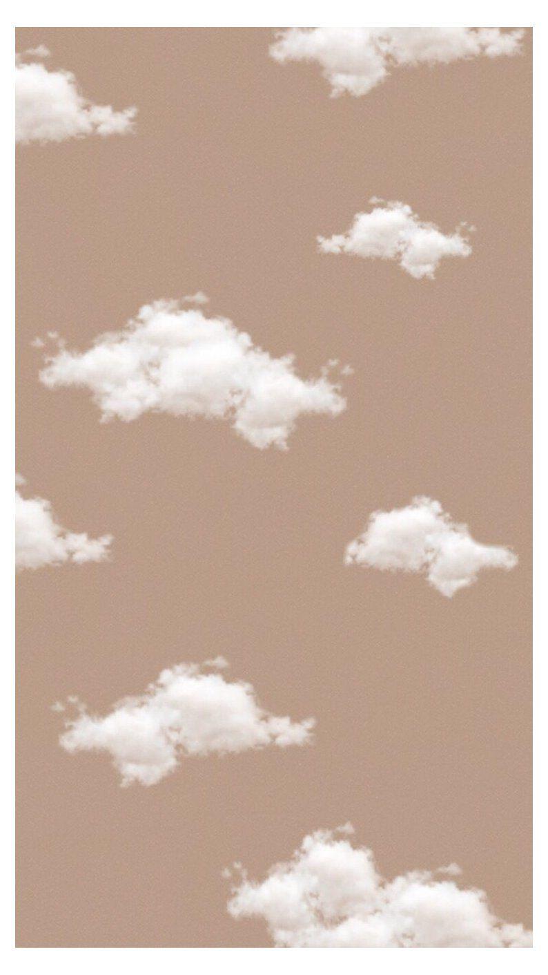 794x1411 Aesthetic Vintage Brown Wallpaper