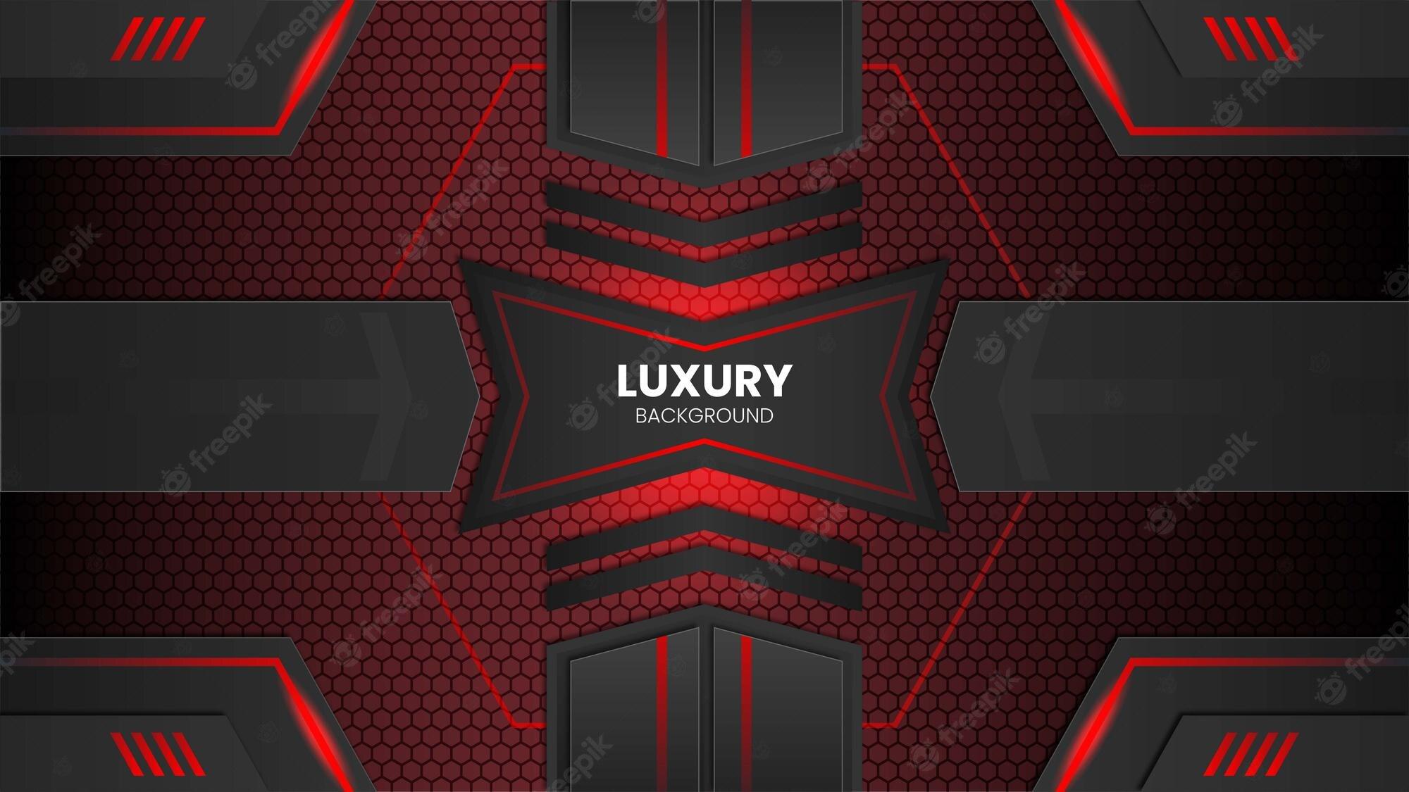 2000x1125 Premium Vector. Elegant luxury abstract background with shiny red color perfect for wallpaper or banner