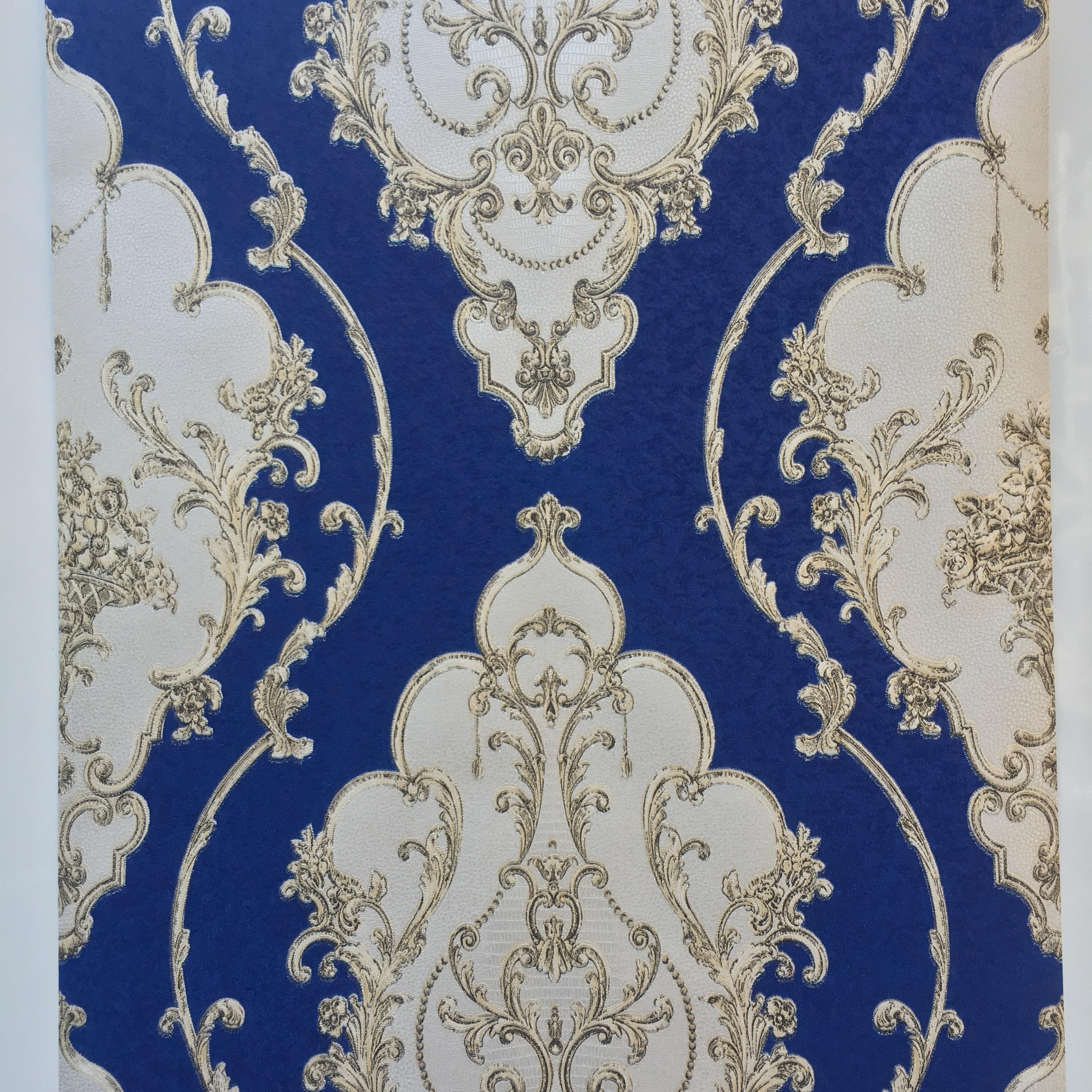 3024x3024 Luxury Damask Vinyl Wallpaper White Black Blue Red Pvc Wall Paper Roll Waterproof Wall Cover Living Room Bedroom Home Decor