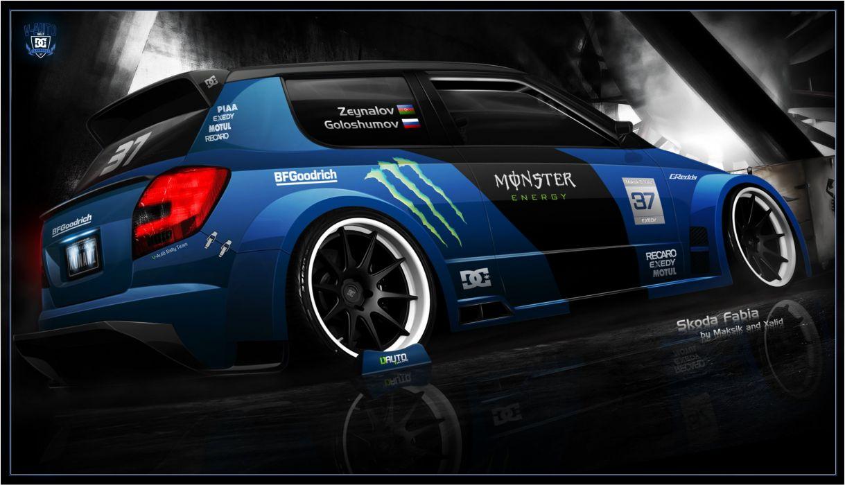 1219x700 Skoda Fabia Rs wallpaperx1350