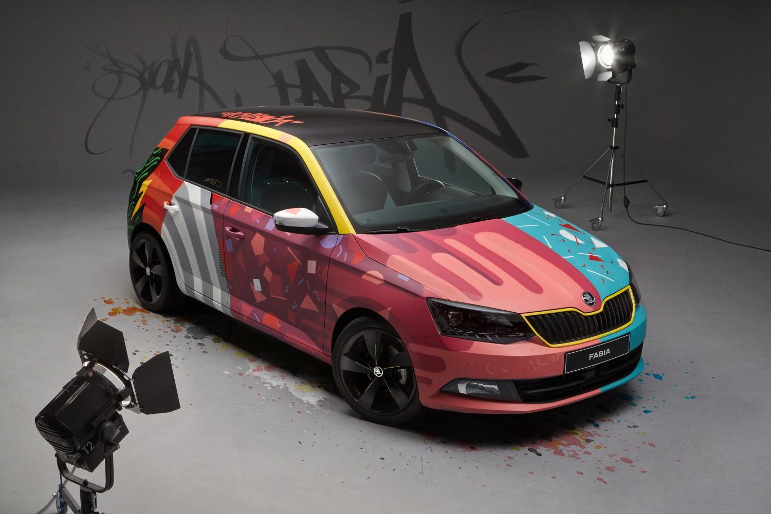 1500x1001 New Skoda Fabia Turns into Graffiti Art Car