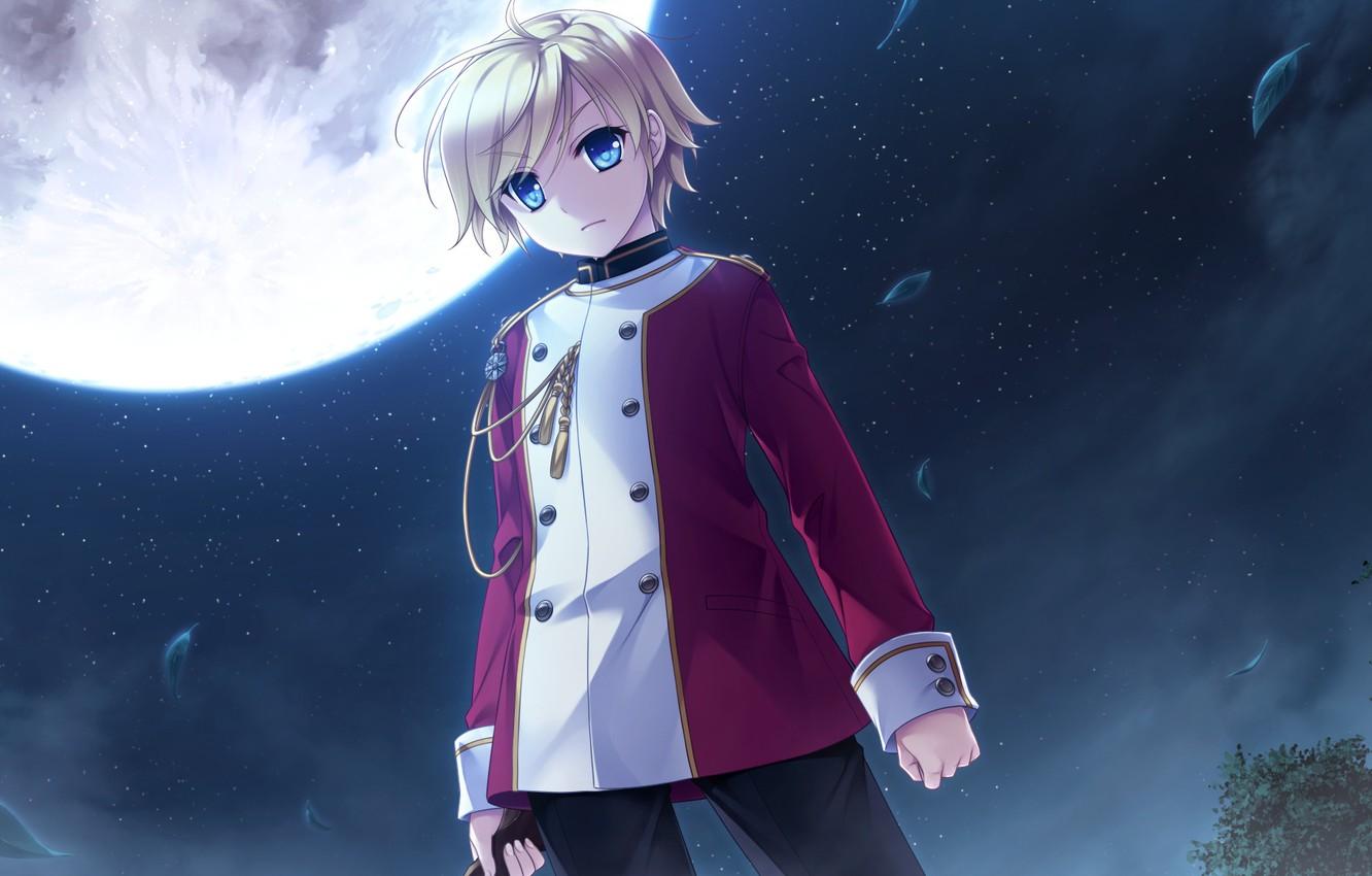 1332x850 Wallpaper night, the moon, boy, Hello Lady! image for desktop, section прочее