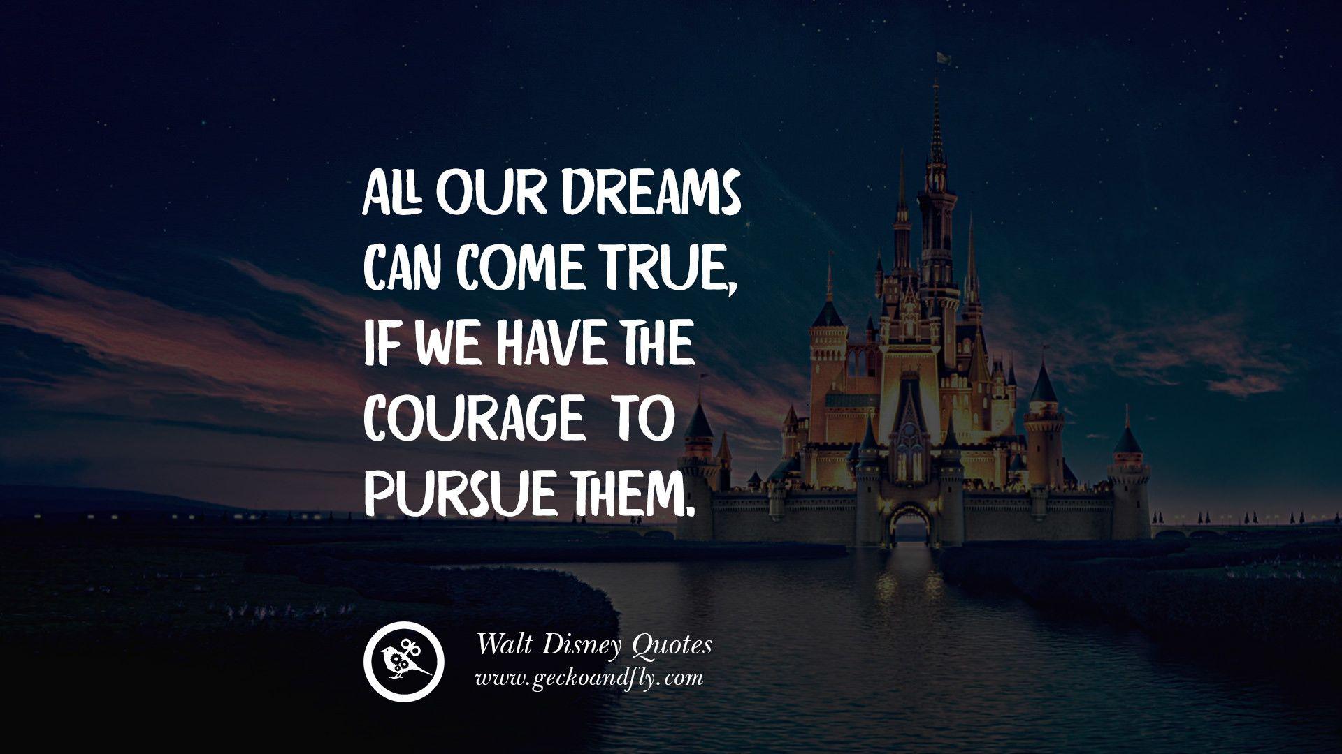 1920x1080 Inspirational Walt Disney Quote Wallpaper