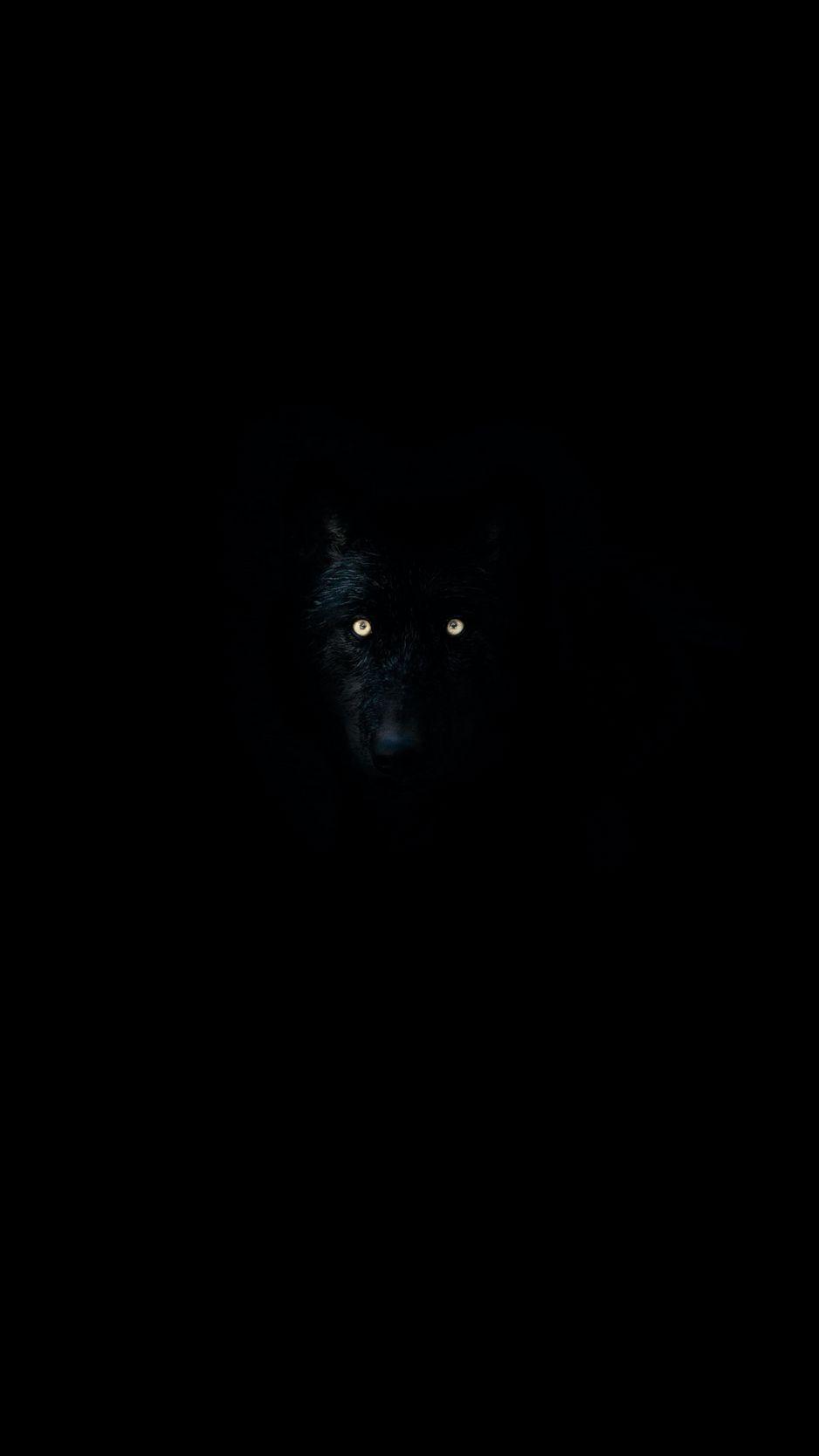 938x1668 Download Wallpaper 938x1668 Wolf, Eyes, Darkness, Dark, Animal Iphone 8 7 6s 6 For Parallax HD Background