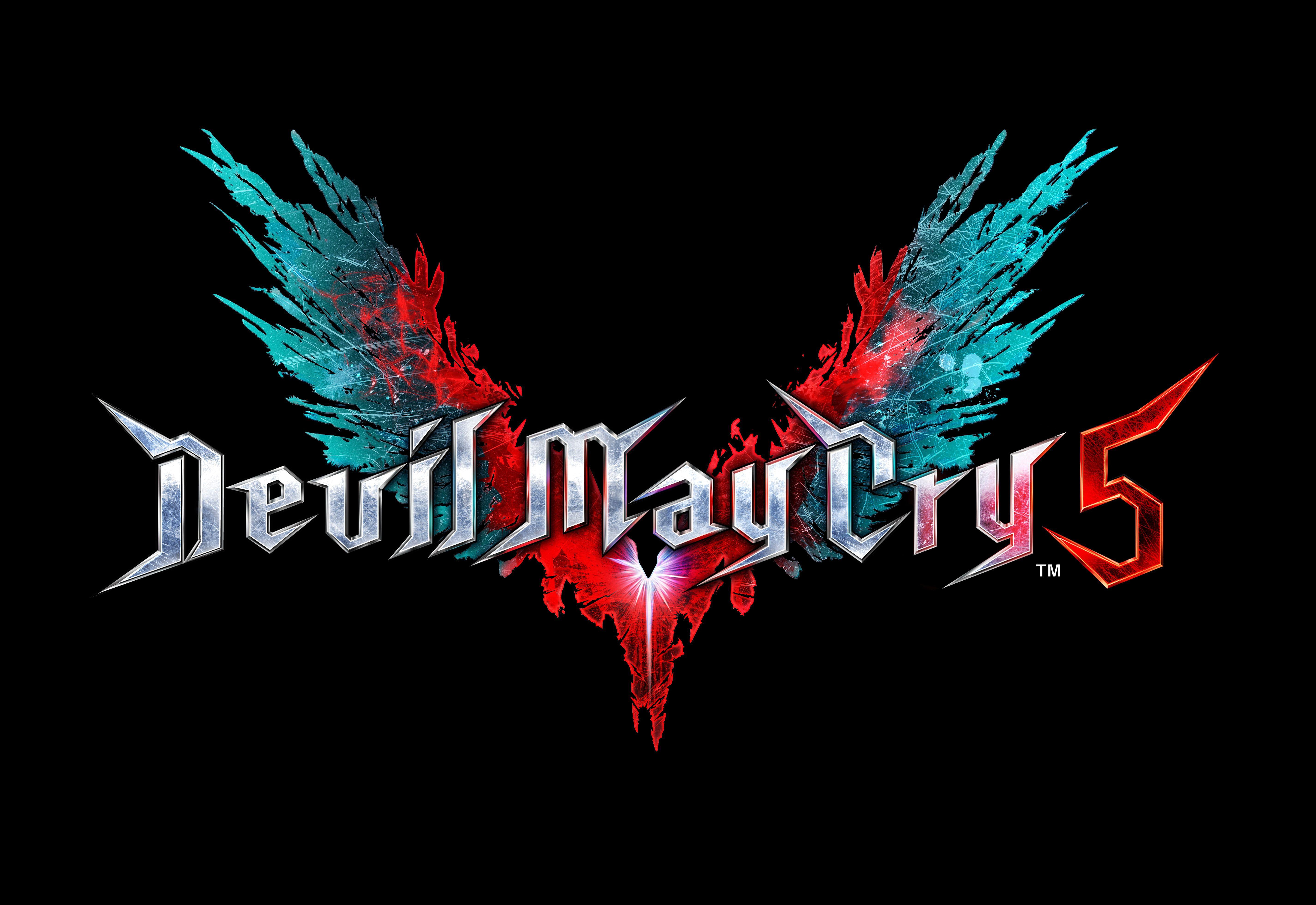 5700x3920 HD wallpaper: Logo, Dark background, Devil May Cry 5K, Black