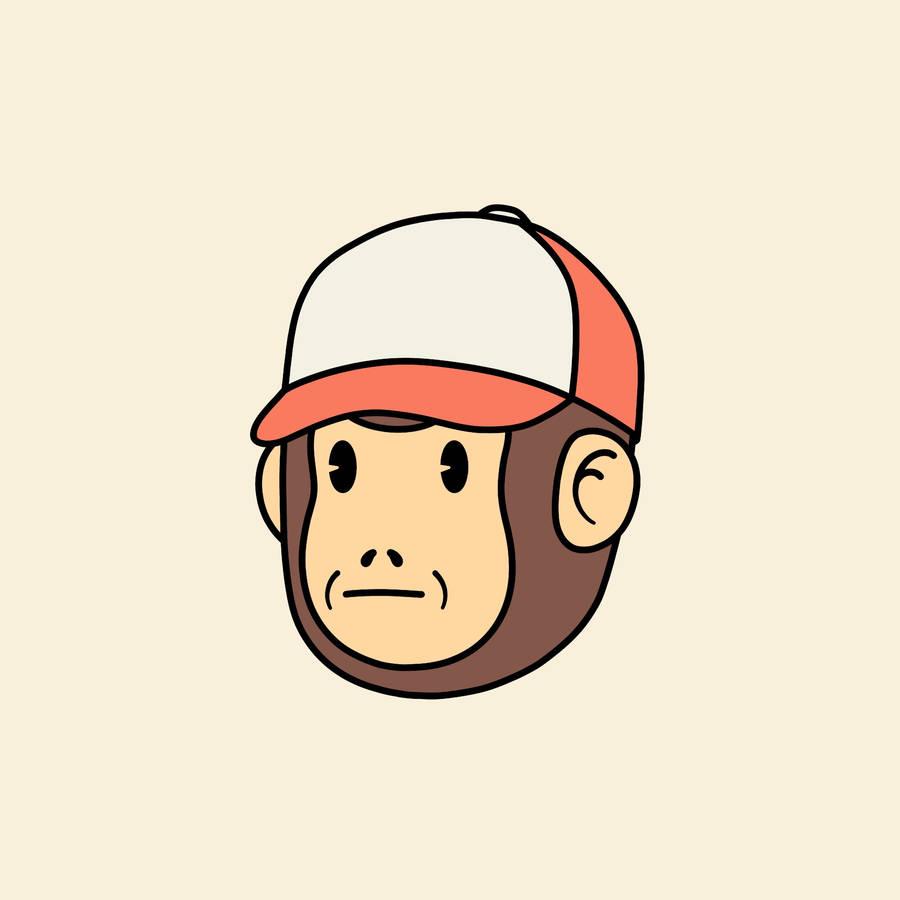 900x900 Download Baseball Chimpanzee Cartoon Background Wallpaper
