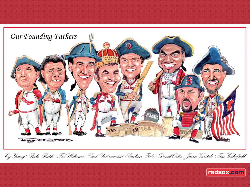 1024x768 boston red sox cartoon