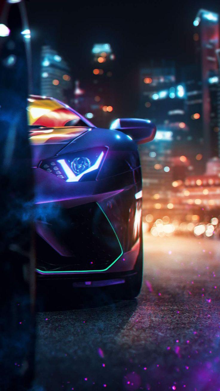 736x1308 Lamborghini Lights iPhone Wallpaper