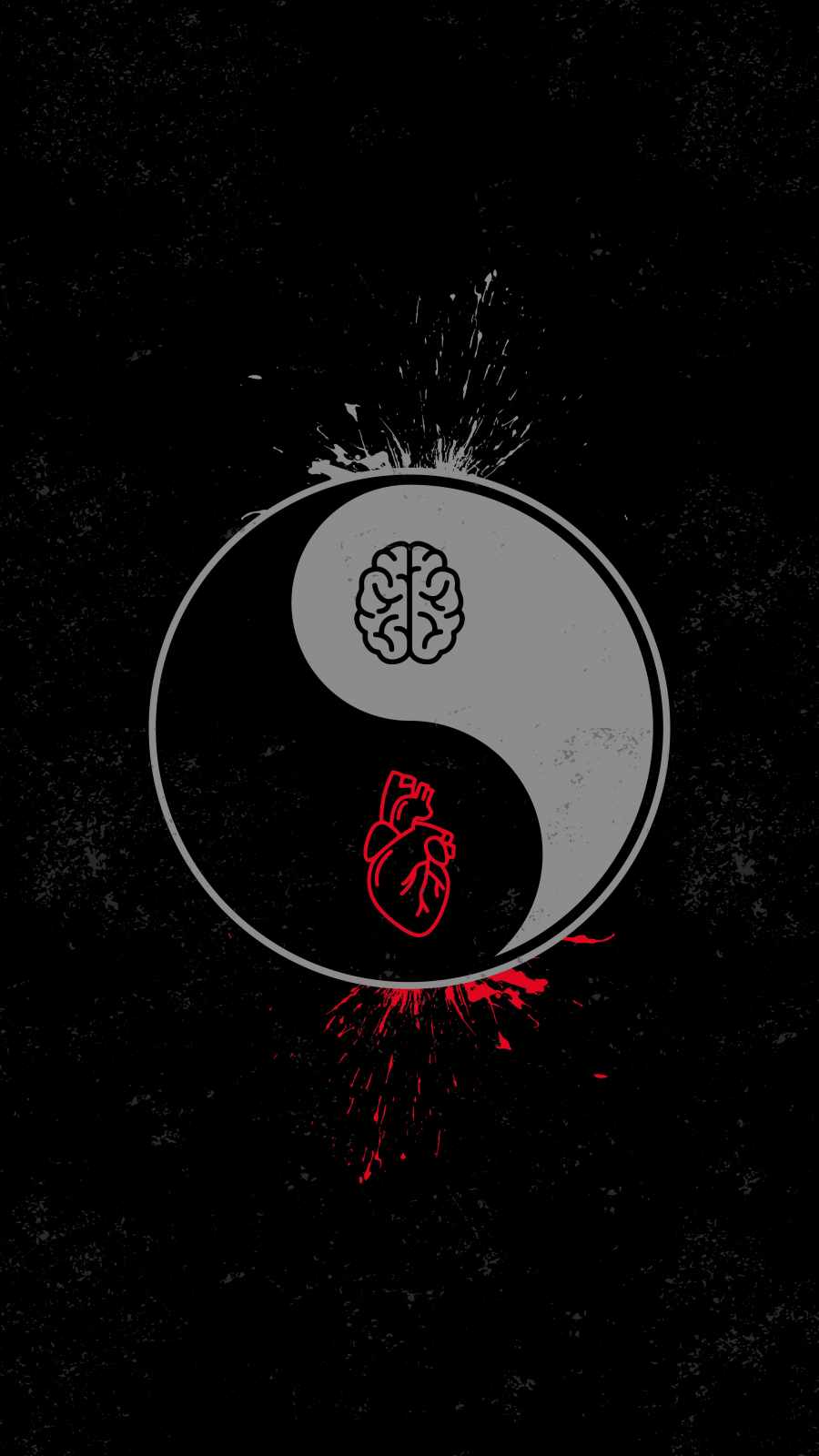 900x1600 Its Always Brain Vs Heart IPhone Wallpaper Wallpaper : iPhone Wallpaper
