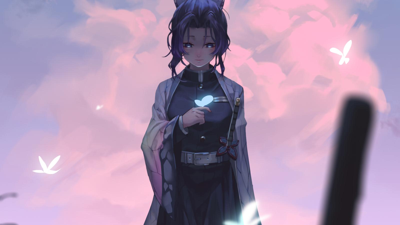 1600x900 Shinobu Kimetsu no Yaiba 1600x900 Resolution Wallpaper, HD Anime 4K Wallpaper, Image, Photo and Background