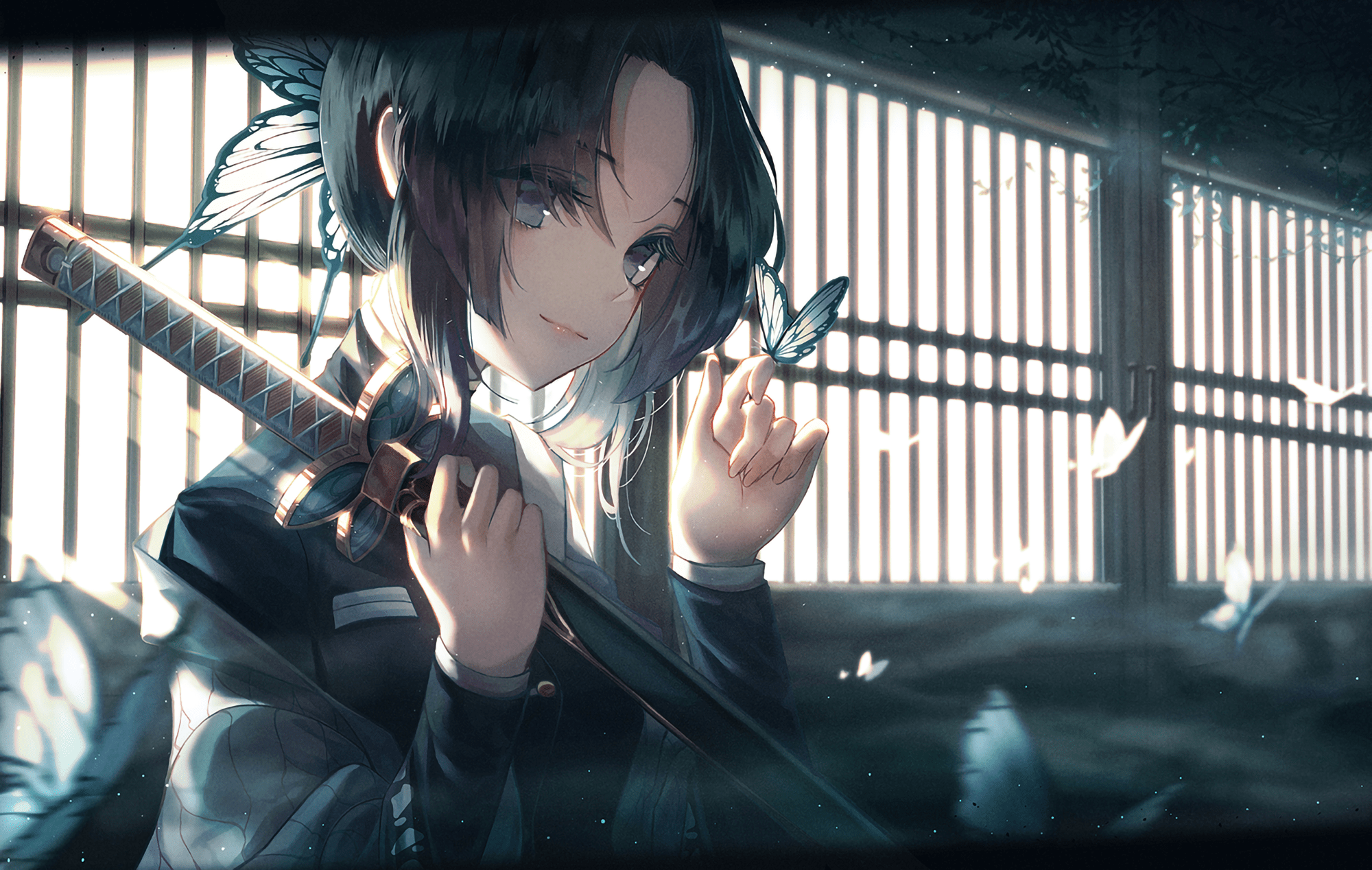 2000x1268 Shinobu Kochou HD Wallpaper and Background