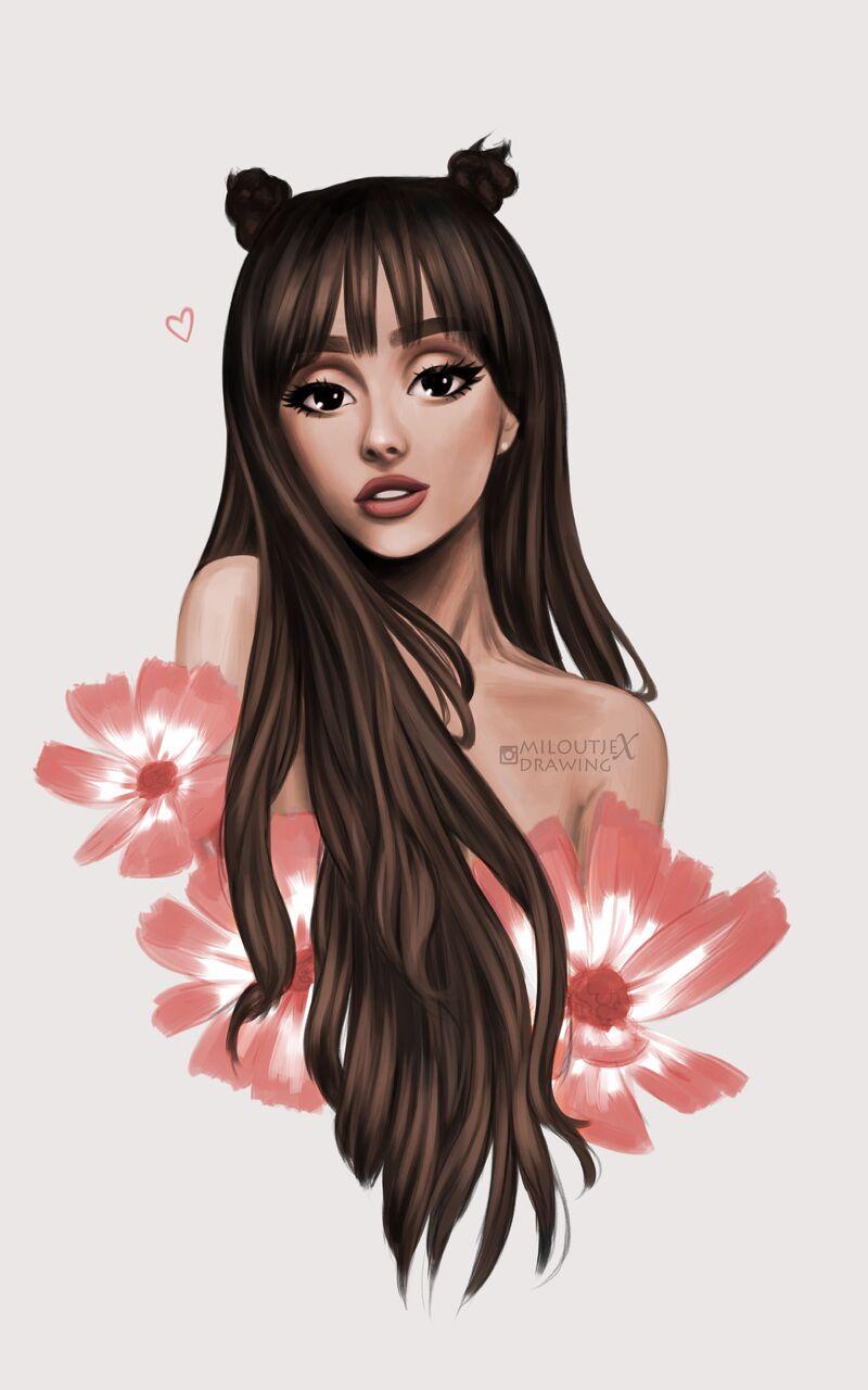 800x1280 Ariana Grande Cartoon Art 5k Nexus Samsung Galaxy Tab Note Android Tablets HD 4k Wallpaper, Image, Background, Photo and Picture