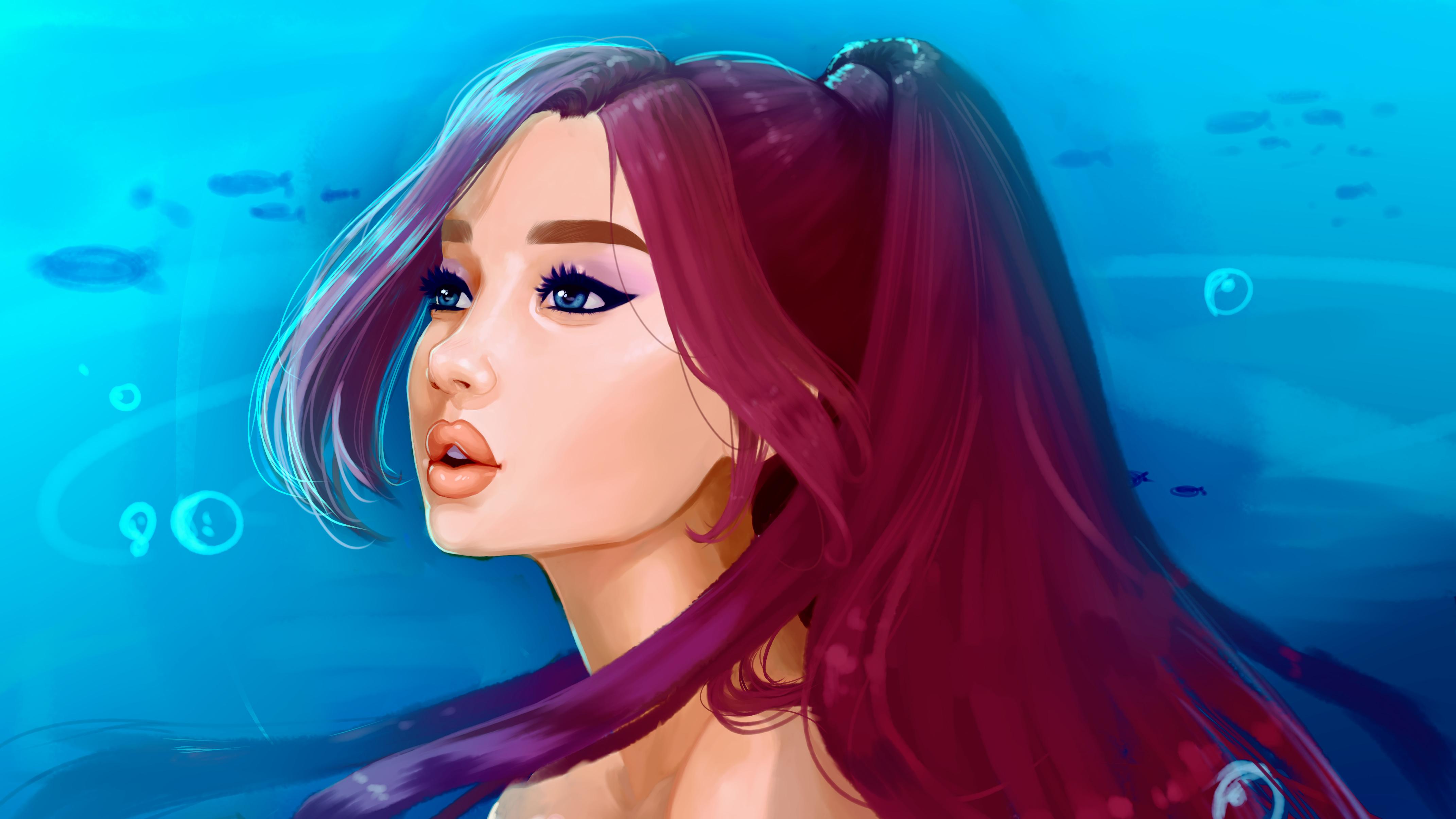 4284x2409 Ariana Grande Ariel Art, HD Music, 4k Wallpaper, Image, Background, Photo and Picture