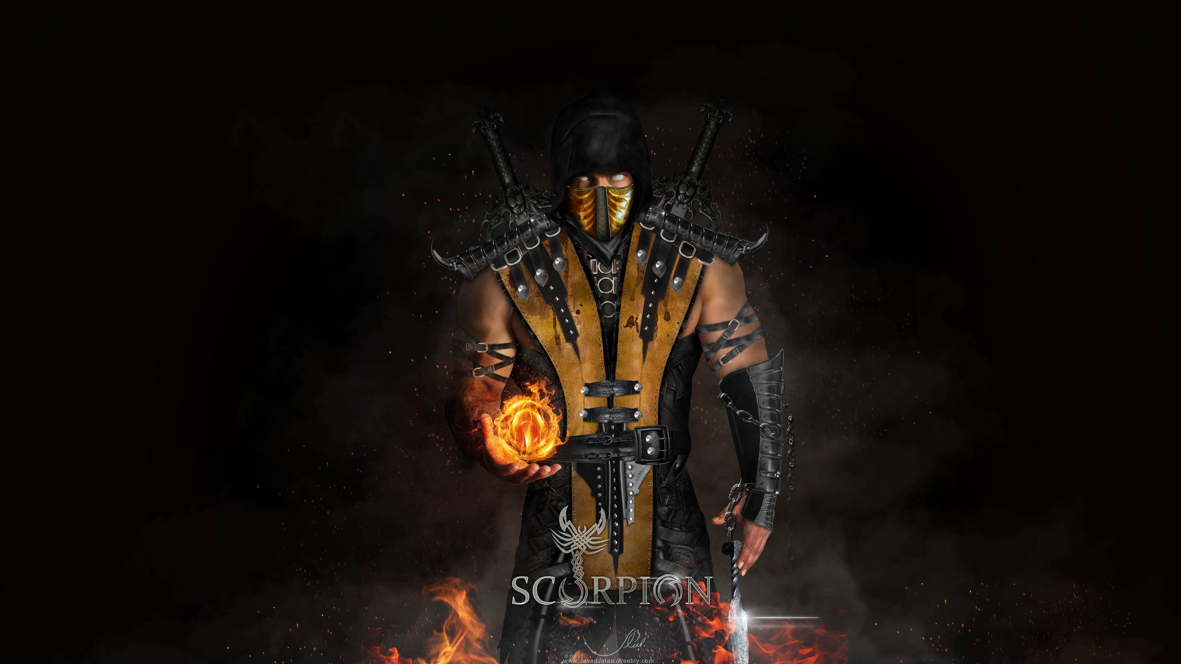 3840x2160 Wallpaper 4k Scorpion Mortal Kombat X 8k Wallpaper