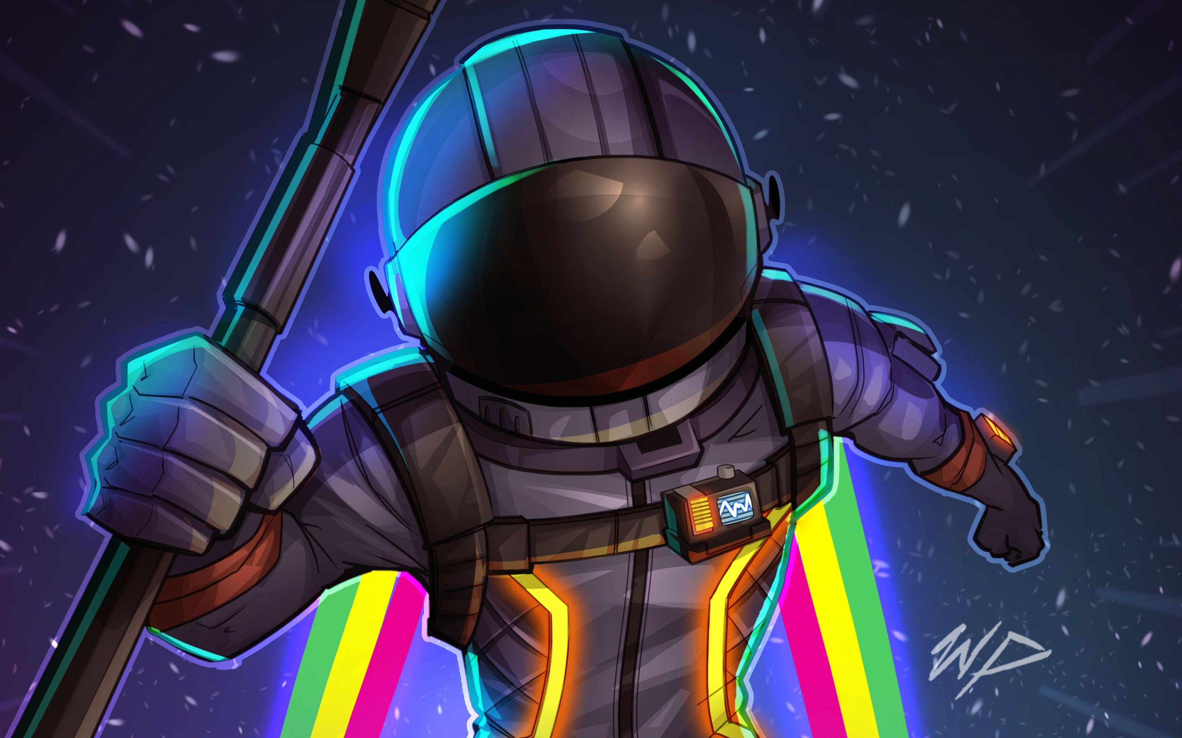3840x2400 HD wallpaper: dark, Fortnite, Voyager, 4k, 8k, HD