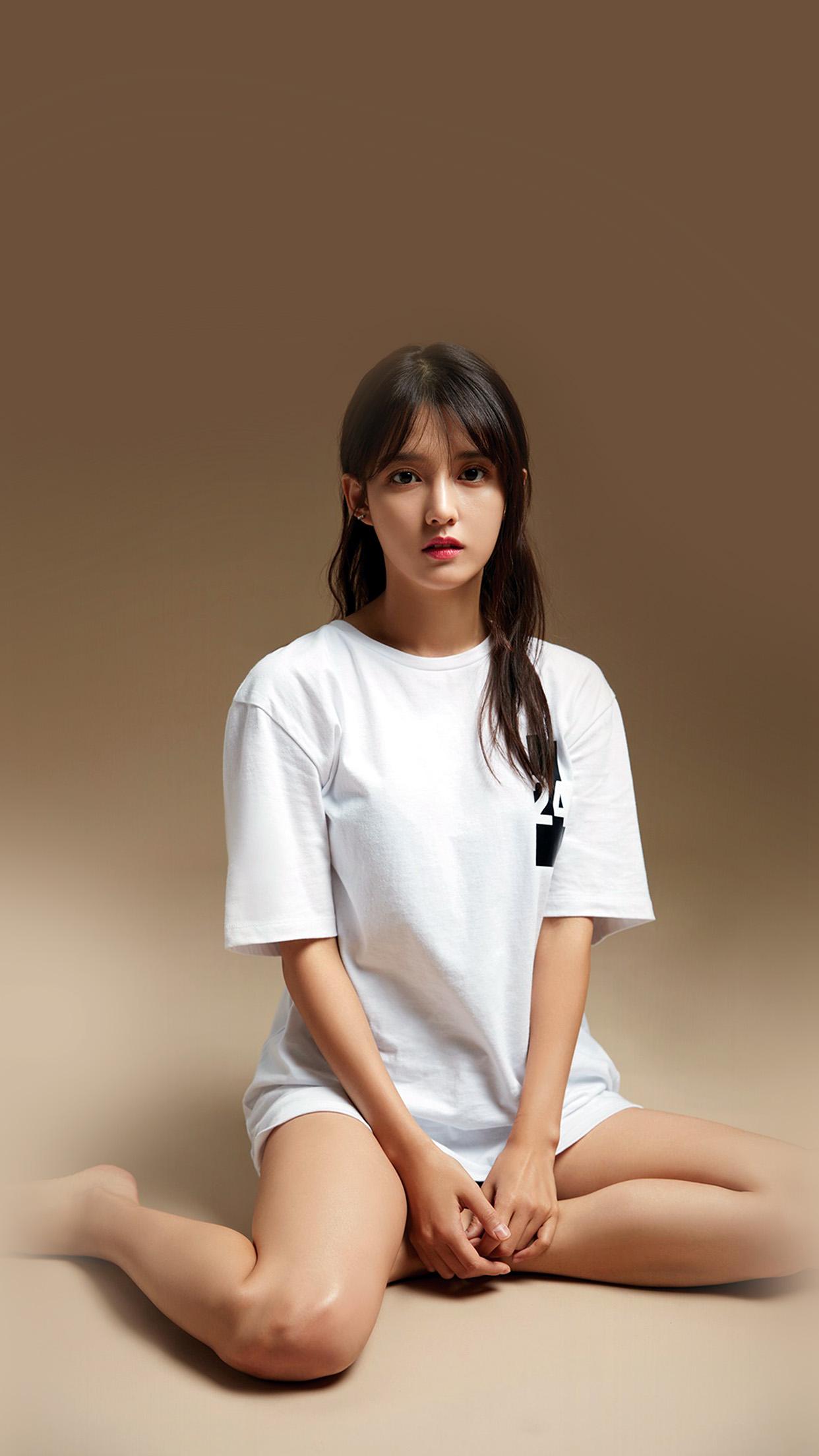 1242x2208 iPhone X wallpaper. nam bora kpop girl white brown