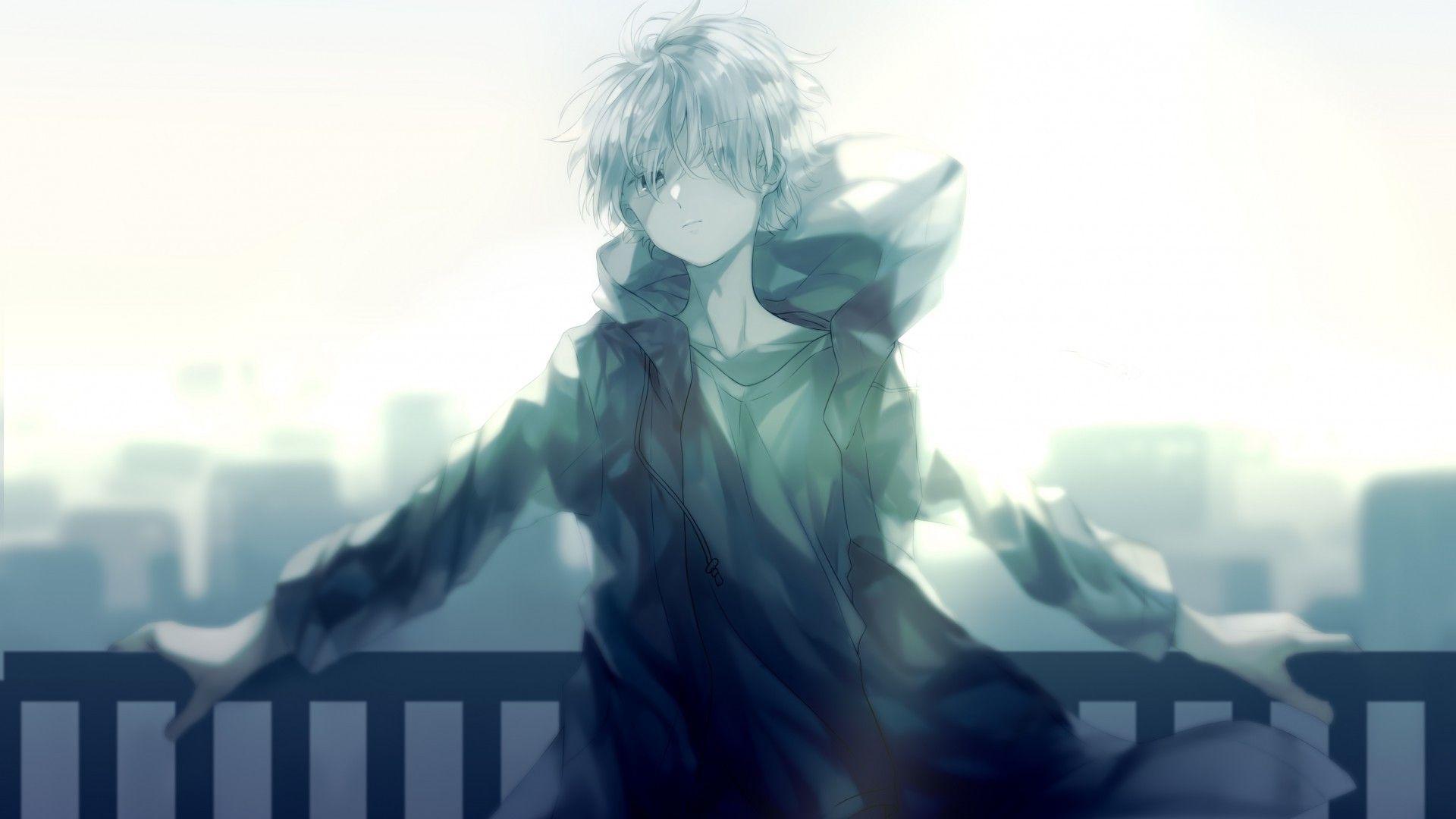 White Hair Anime Boy Wallpapers Top Free White Hair Anime Boy