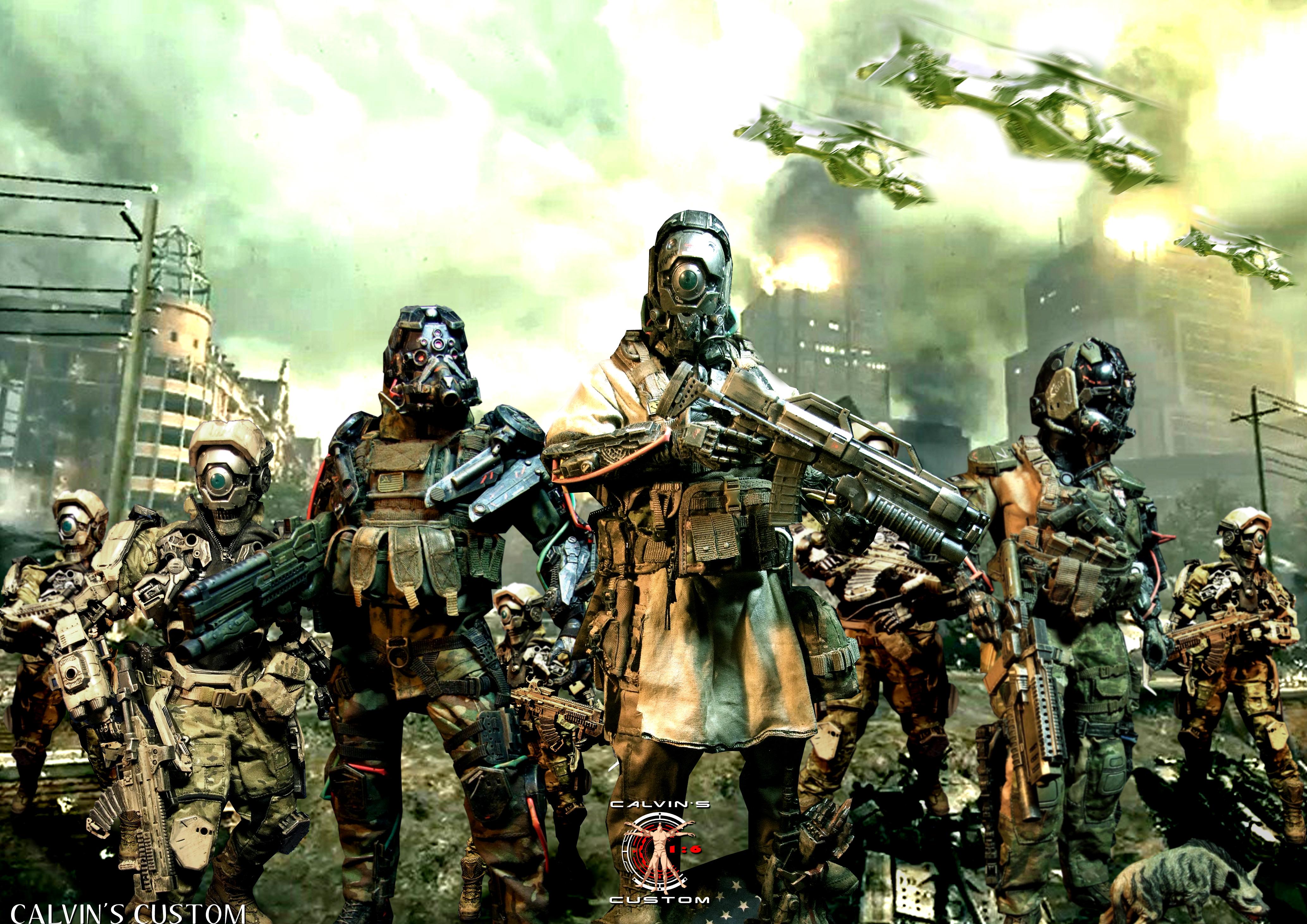 4134x2923 Calvin's Custom Original Design 1:6 one sixth scale Future Warrior Cyborgs of Duty 4 Photo