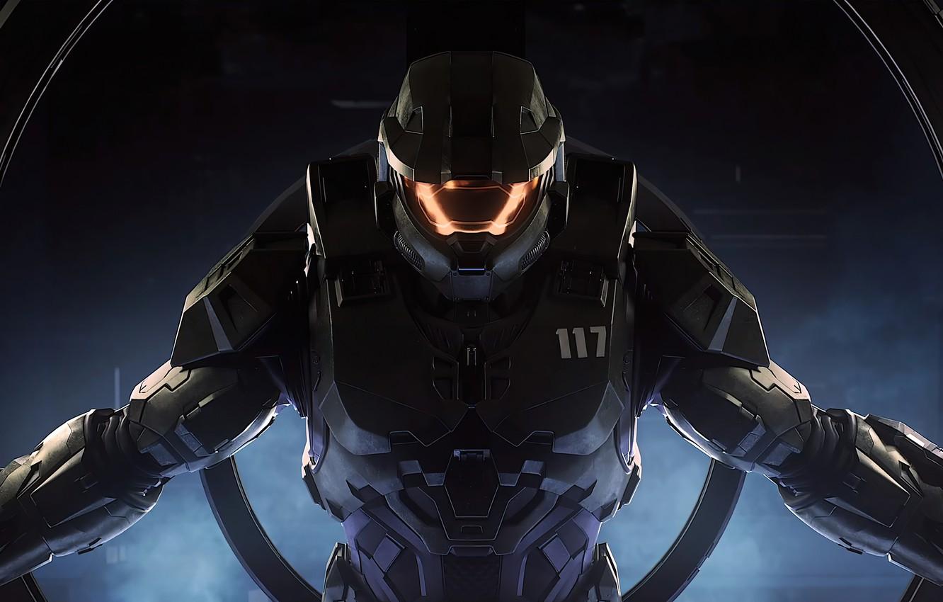 1332x850 Wallpaper the game, technology, warrior, helmet, protective suit, the world of the future, warrior, pearls, technology, protective suit, Halo Infinite, the world of the future, ореол Дзета image for desktop, section игры