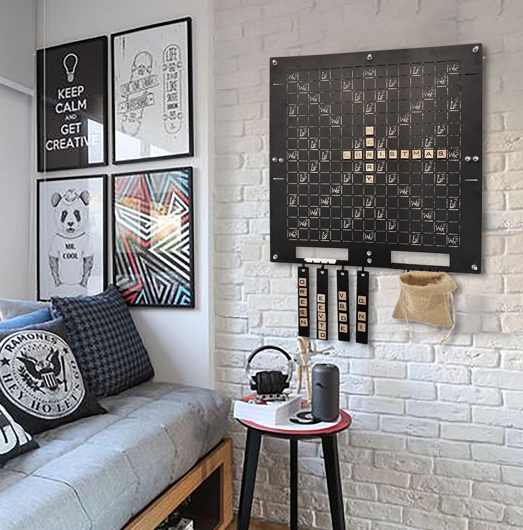 1770x1794 Metal Wall Scrabble Board Metal Wall Decor Housewarming