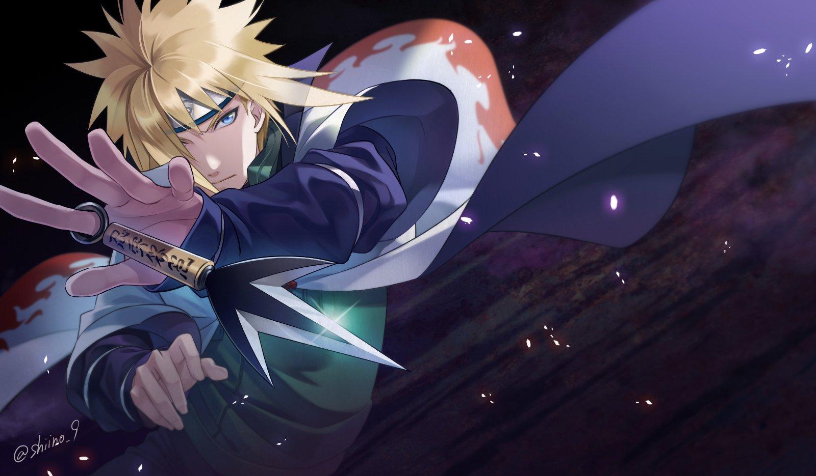 1600x935 yellow flash Namikaze Wallpaper