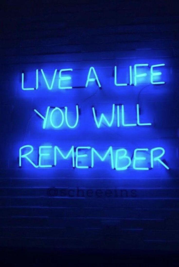 736x1100 Neon Blue Aesthetic Photo Wall Collage Kit