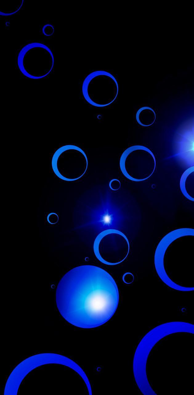 630x1280 Neon Black and Blue wallpaper