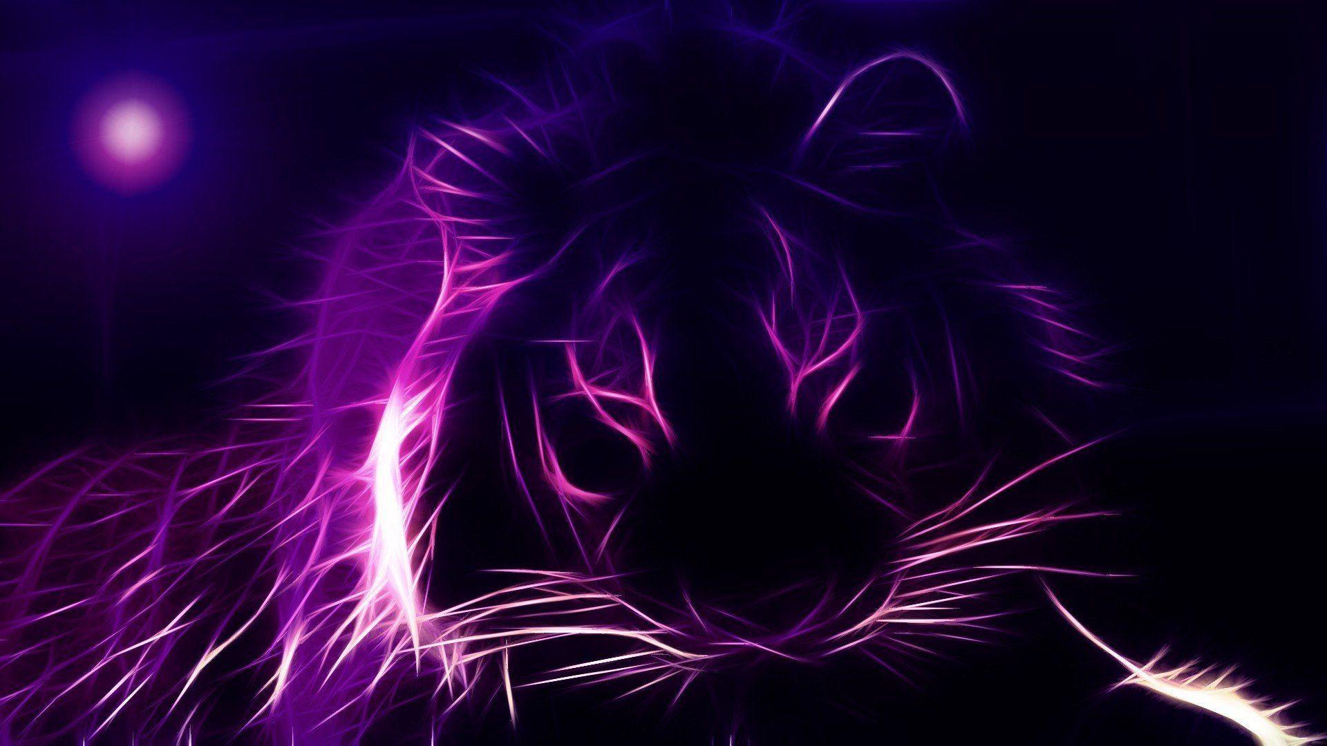 1920x1080 Neon Purple Background