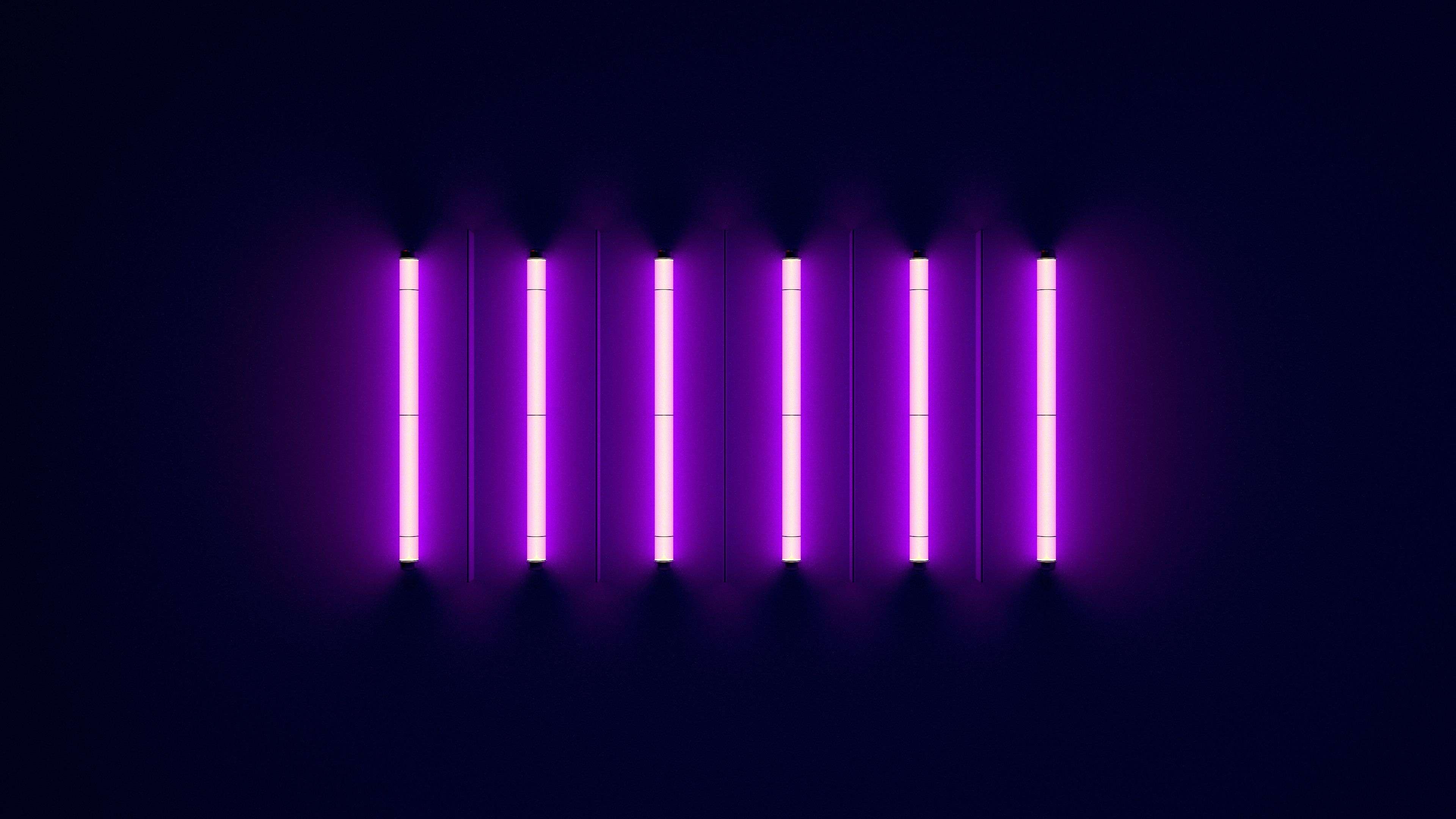 3840x2160 4k Pink And Blue Neon Wallpaper