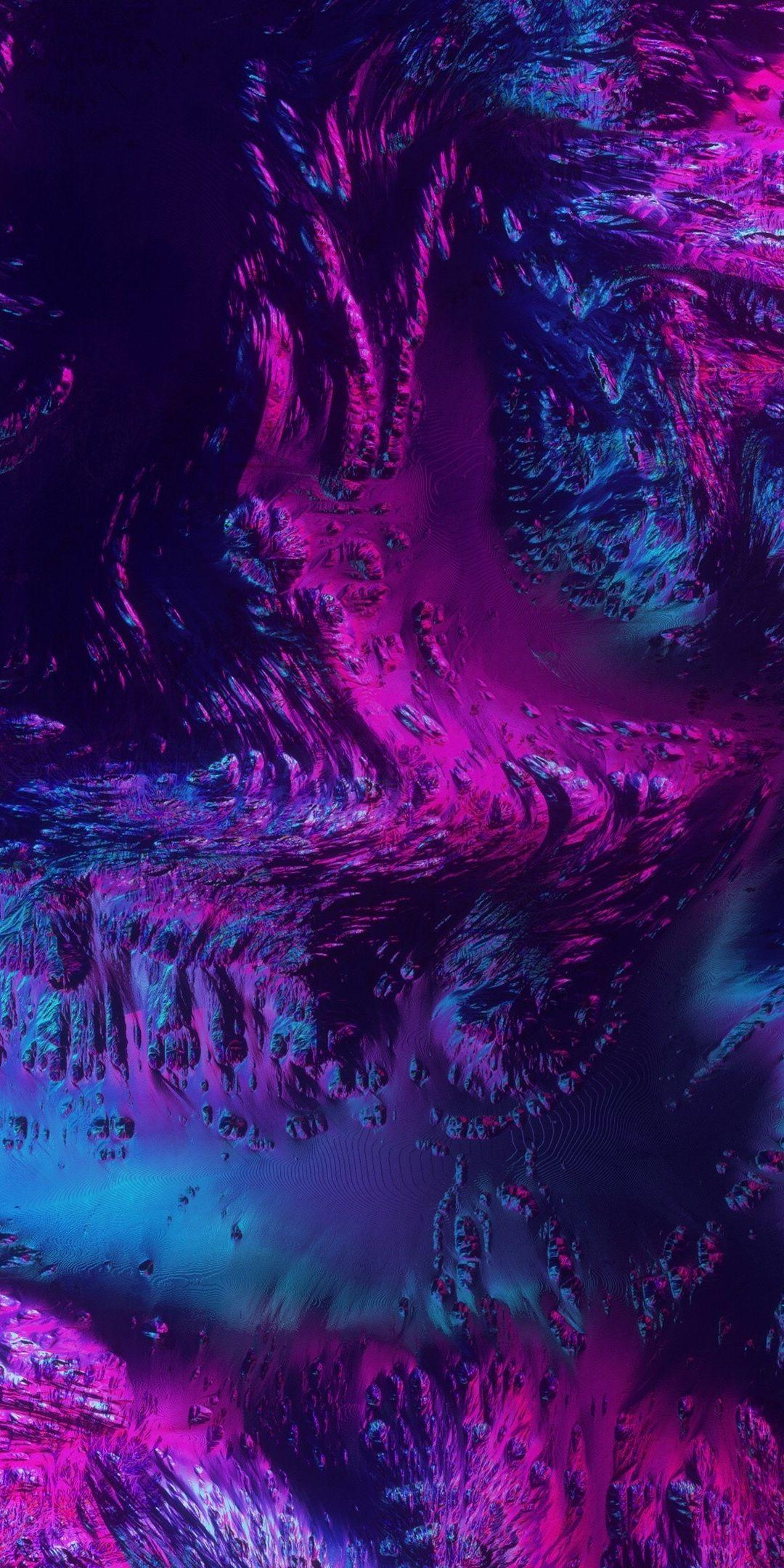 1080x2160 neon wallpaper for iphone, purple, violet, pink, water, cg artwork