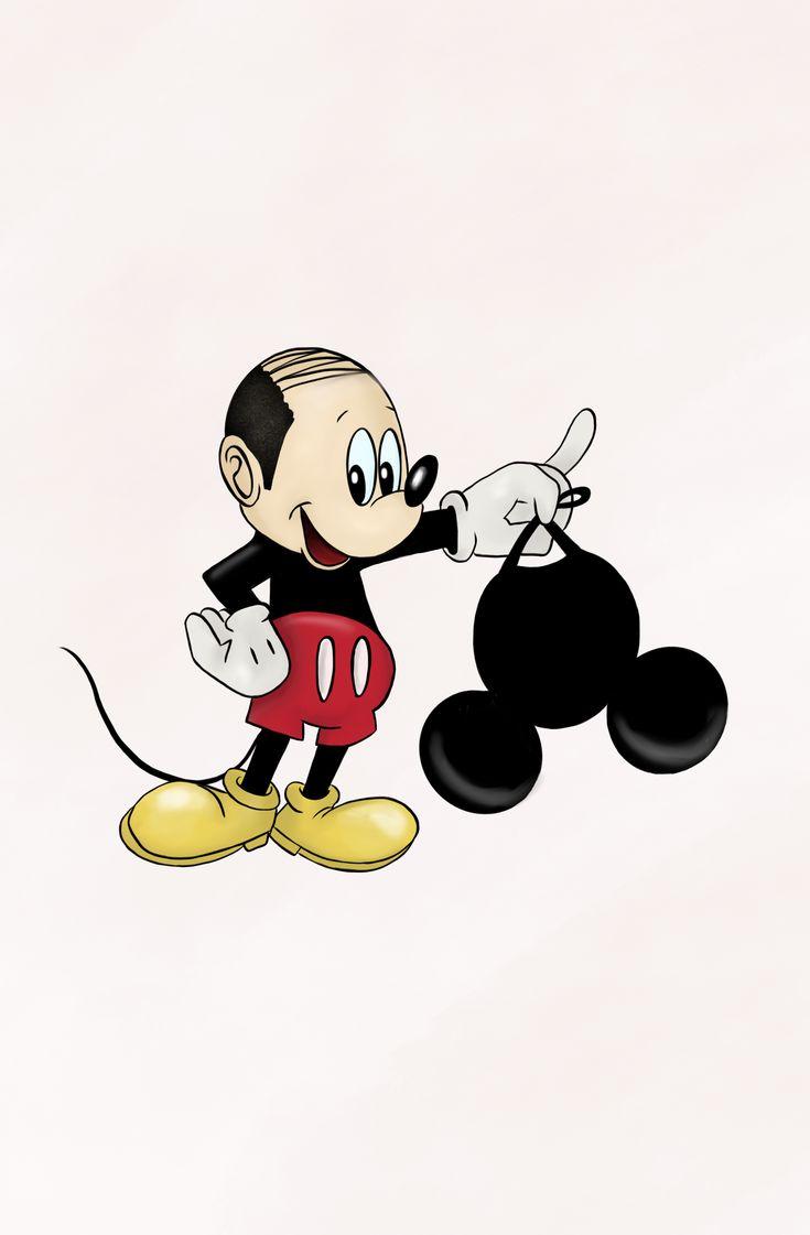 735x1121 Bald Mickey Mouse