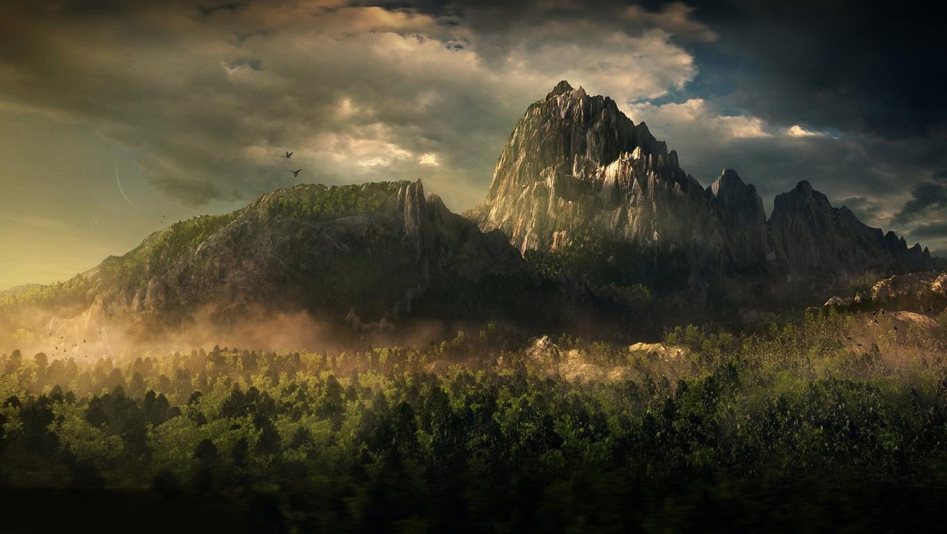 1360x768 wallpaper 1360x nature, mountainous landforms, natural landscape, sky, mountain