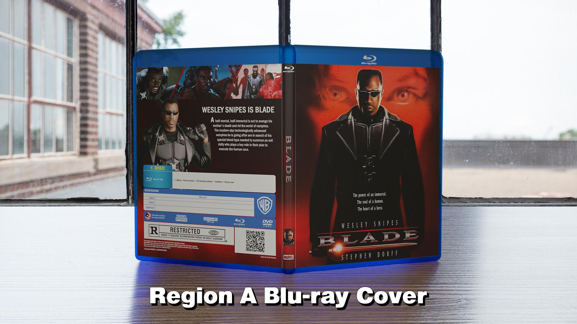 1920x1080 Blade (1998) Custom Blu Ray Cover