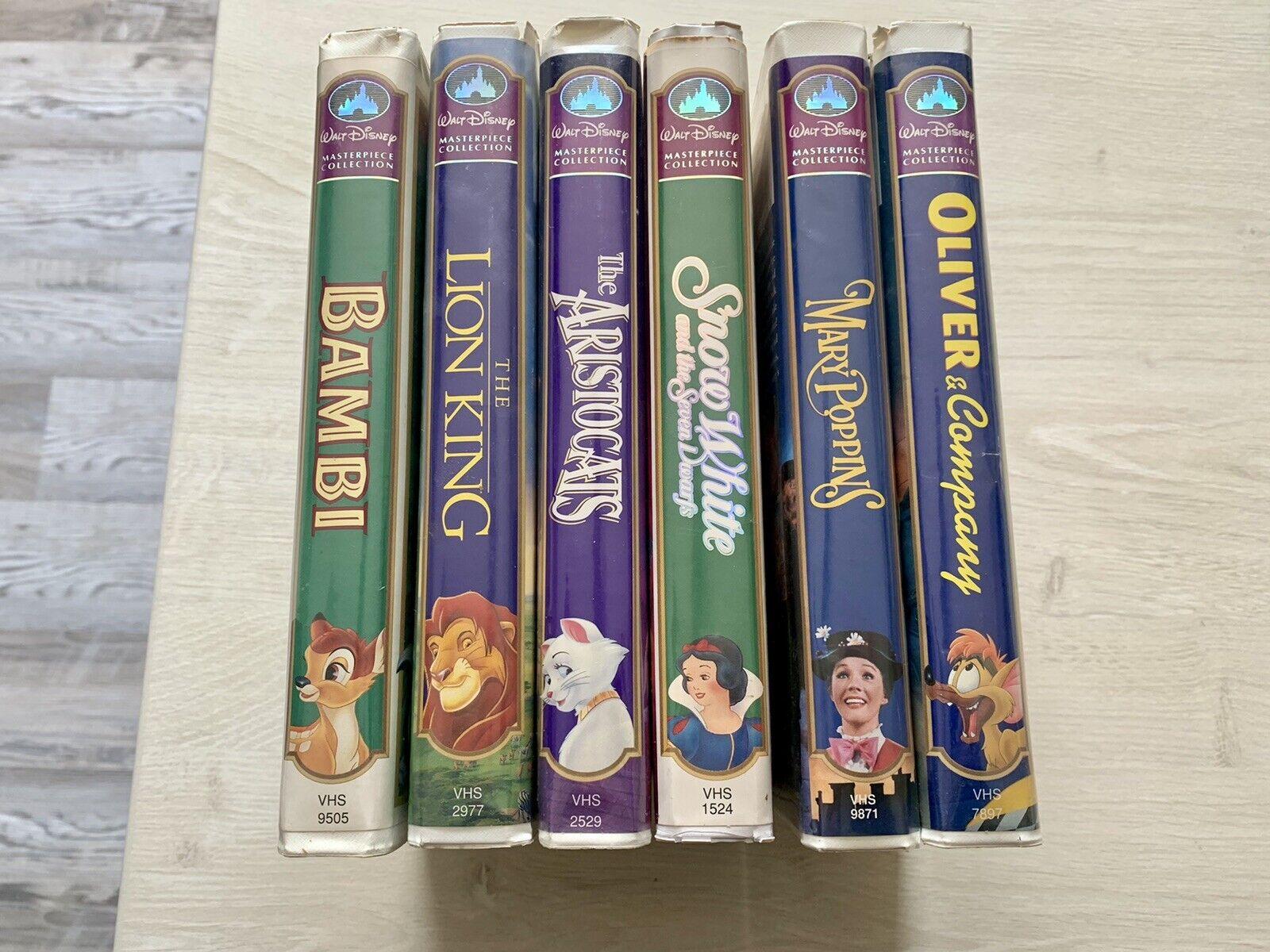 1600x1200 Lot of 13 Disney VHS Movies Masterpiece Collection