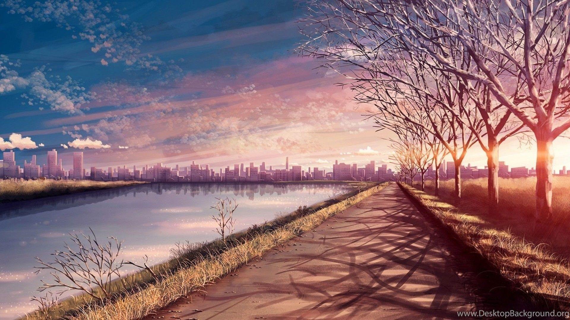 Pink Anime Scenery Wallpapers Top Free Pink Anime Scenery