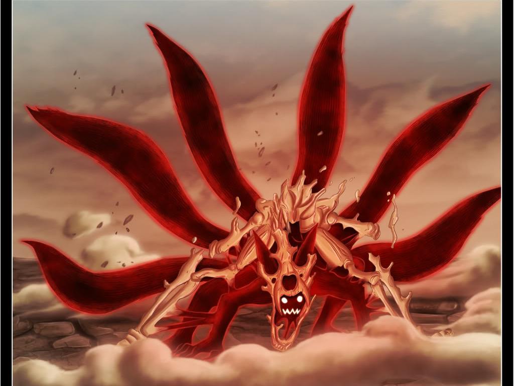 1024x768 Naruto Nine Tails Wallpaper