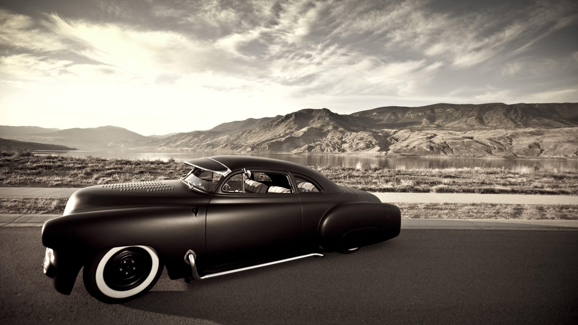 1920x1080 Vehicles Cars Rat Rod Hot Rod Custom Lowrider Sepia Wallpaperx1080