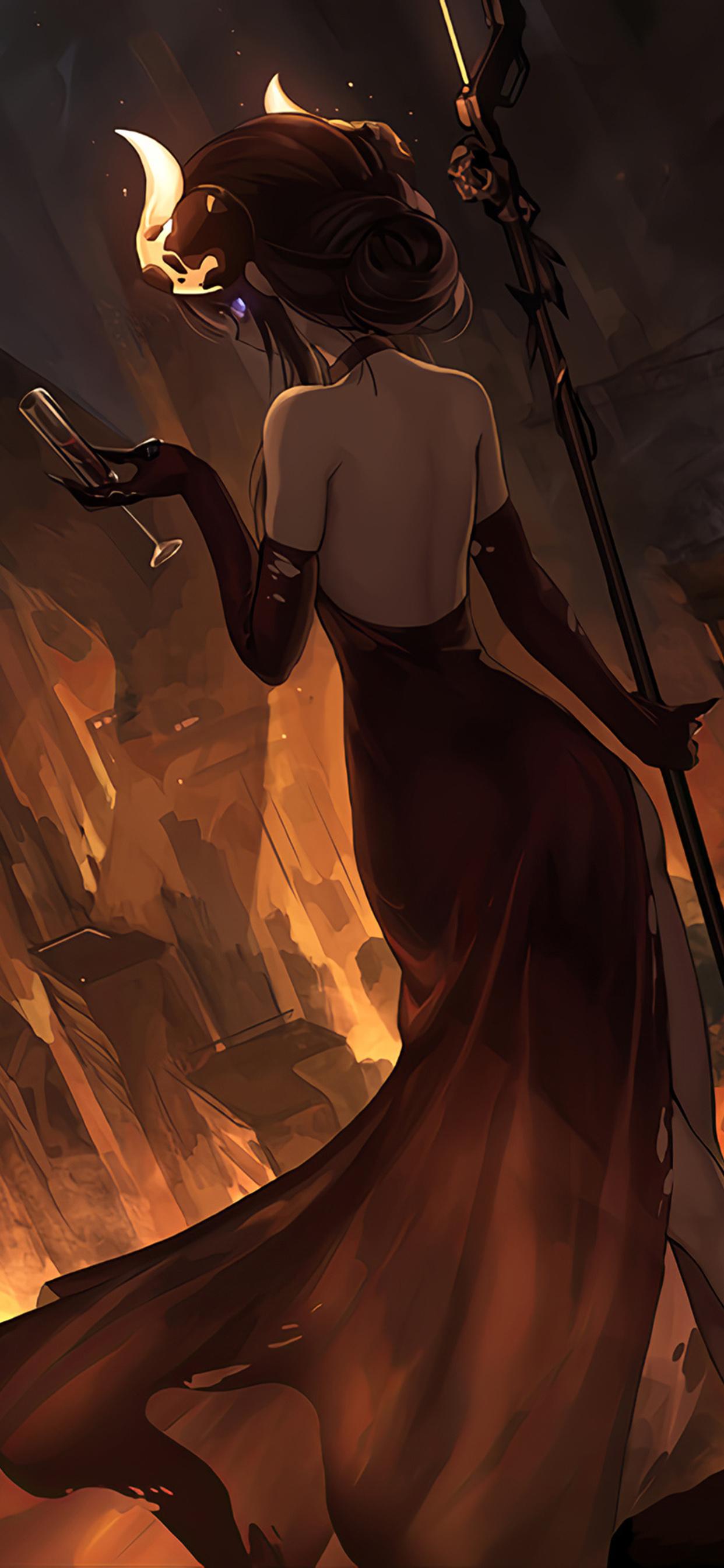 1242x2688 Hell Girl 4k iPhone XS MAX HD 4k Wallpaper, Image, Background, Photo and Picture